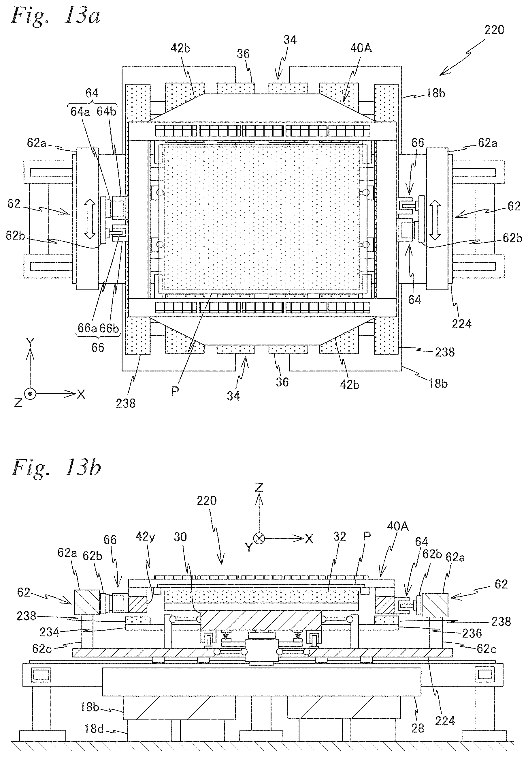 Patent US11774864 Figure 13 – Carrier device, exposure apparatus, exposure method, manufacturing method of flat-panel display, device manufacturing method, and carrying method