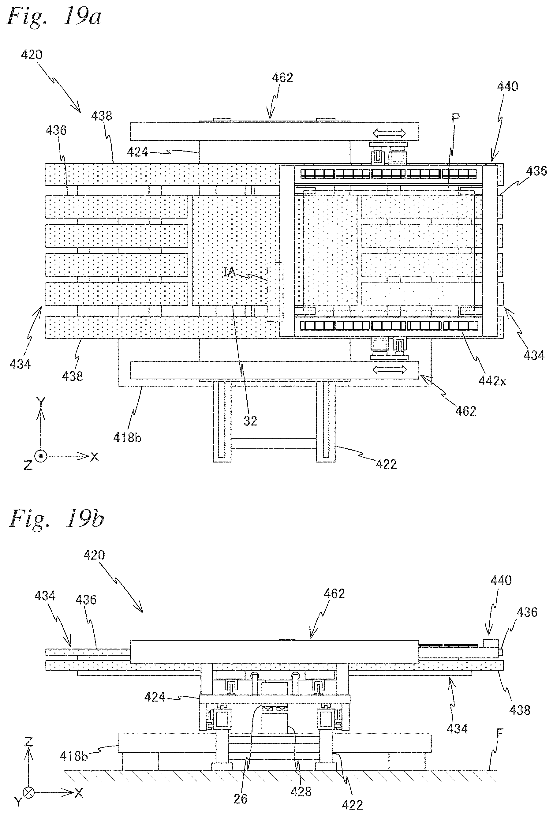 Patent US11774864 Figure 19 – Carrier device, exposure apparatus, exposure method, manufacturing method of flat-panel display, device manufacturing method, and carrying method