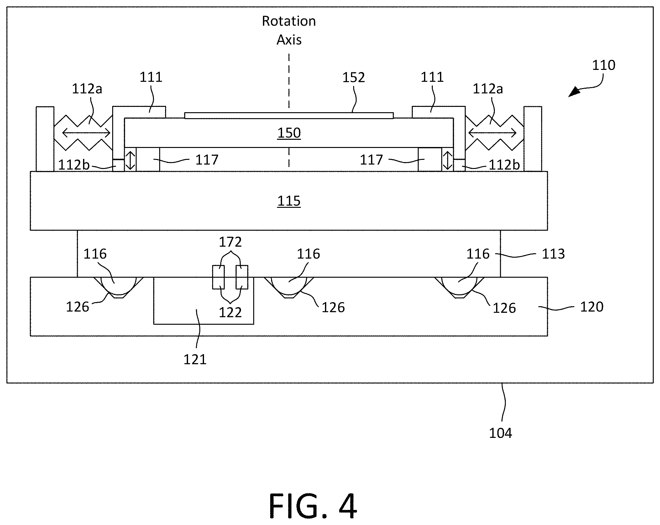 Patent US11774866 Figure 4 – Active reticle carrier for in situ stage correction