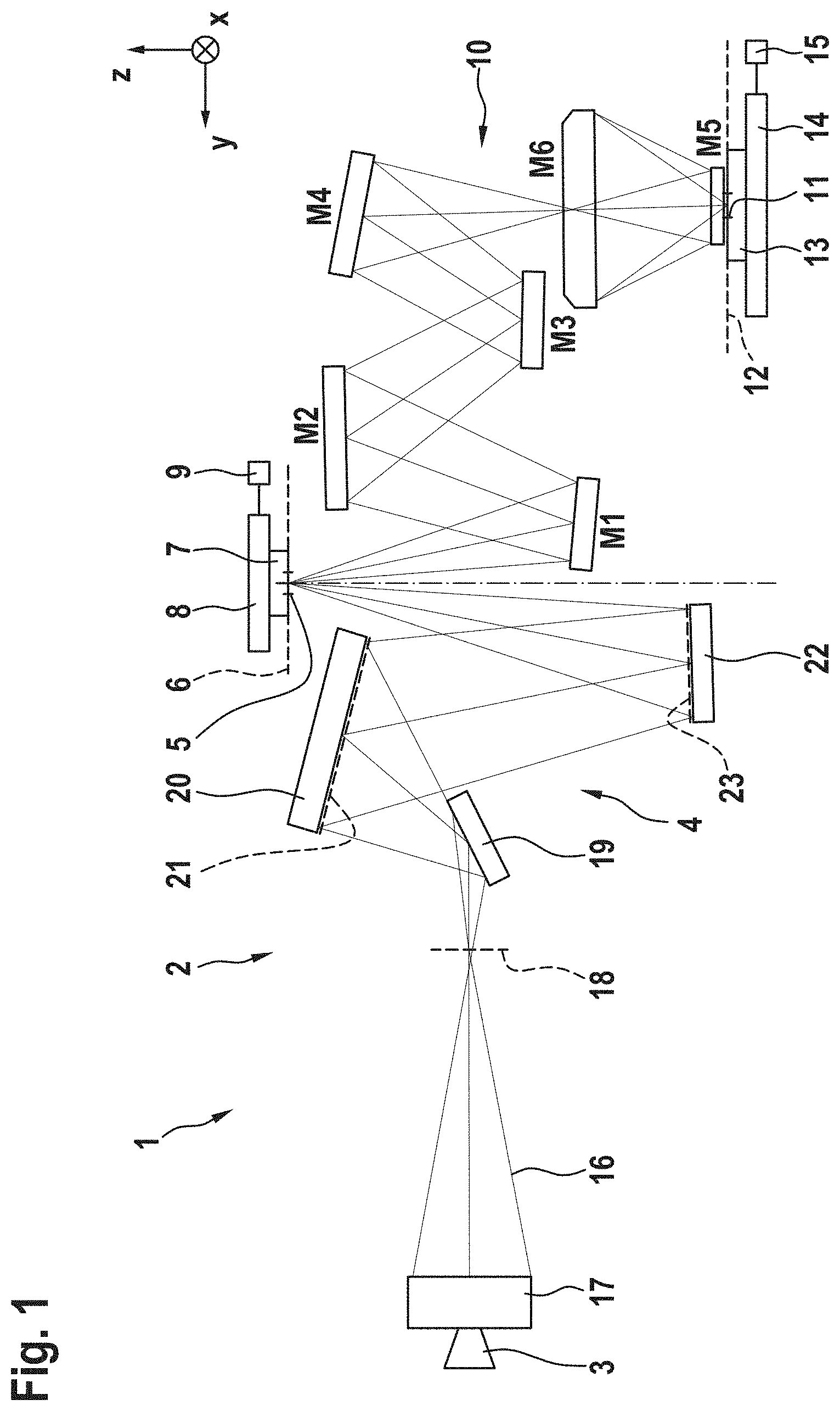 Patent US11774870 Figure 1 – Method for removing a particle from a mask system