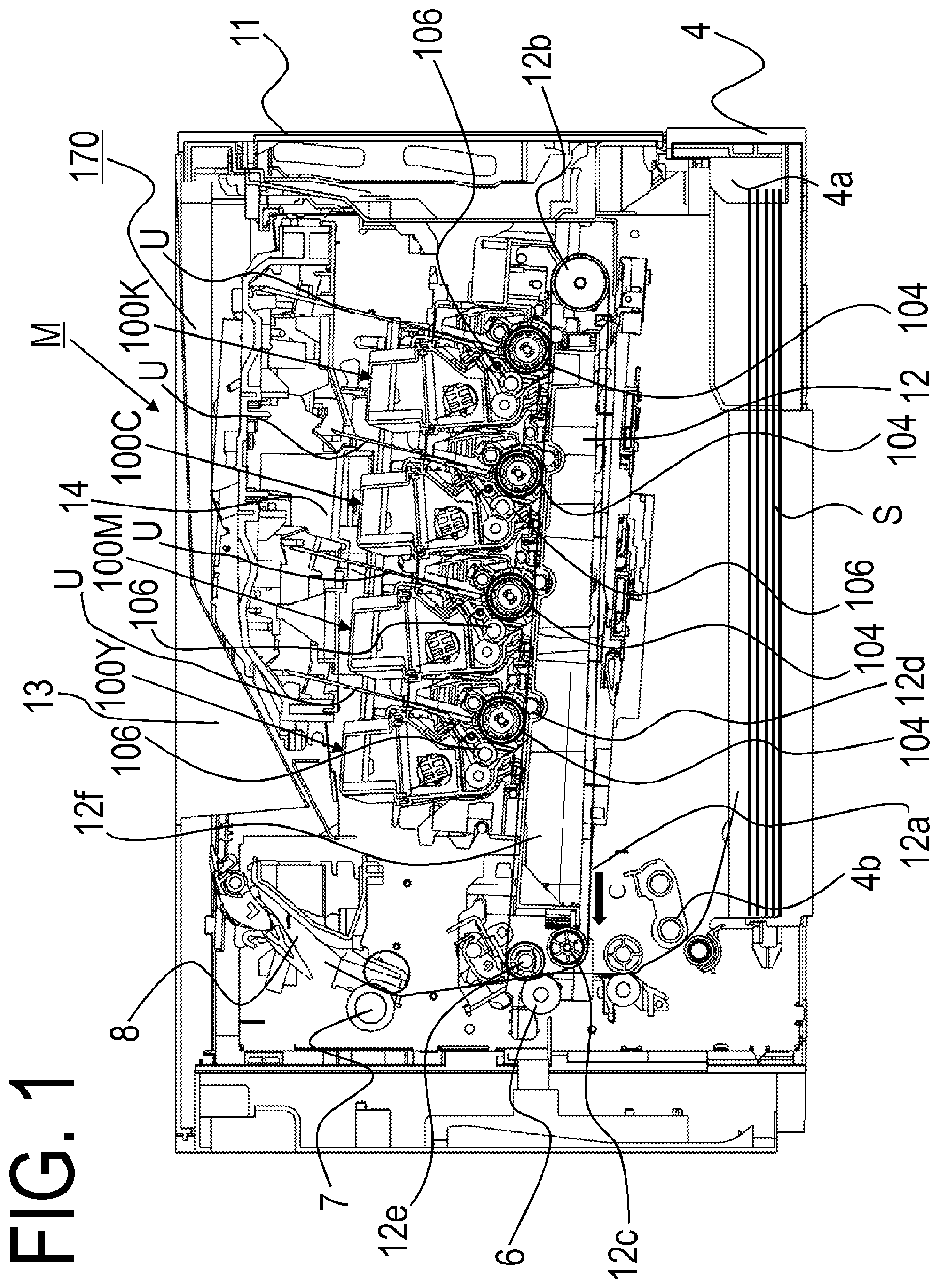 Patent US11774876 — Developing unit — Figure 1