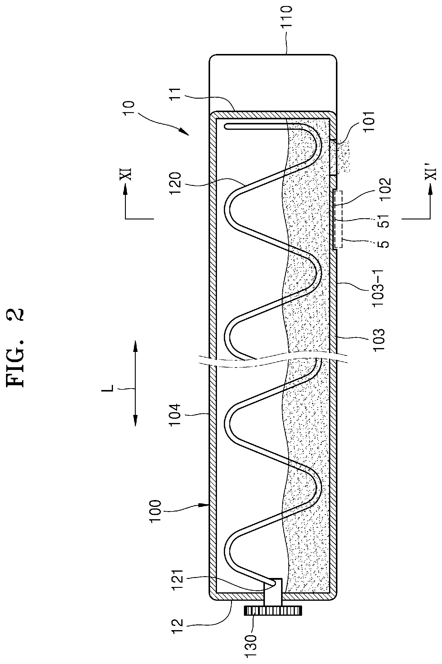 Patent US11774877 Figure 2 – Developer cartridge including structure for detecting developer end
