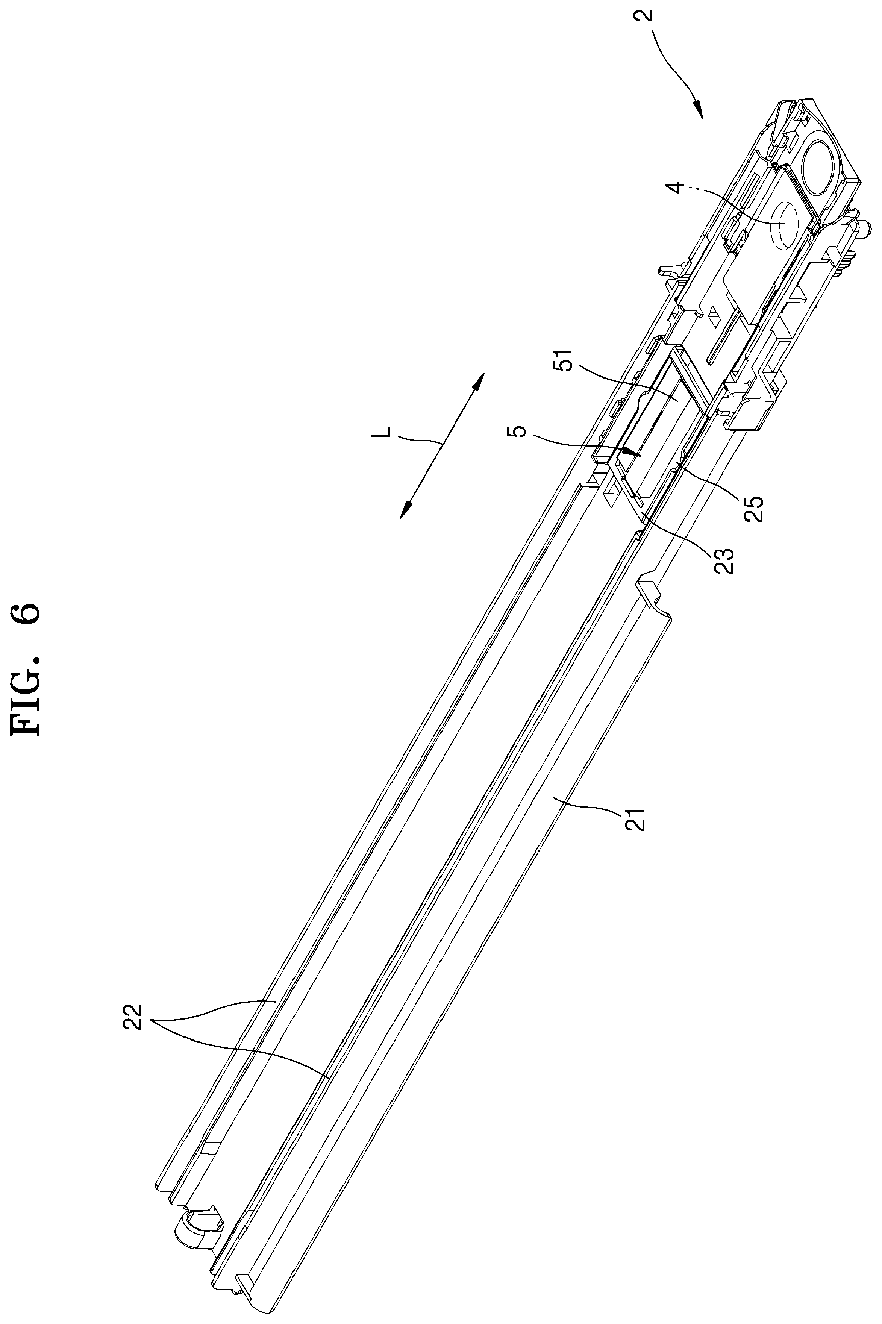 Patent US11774877 Figure 6 – Developer cartridge including structure for detecting developer end