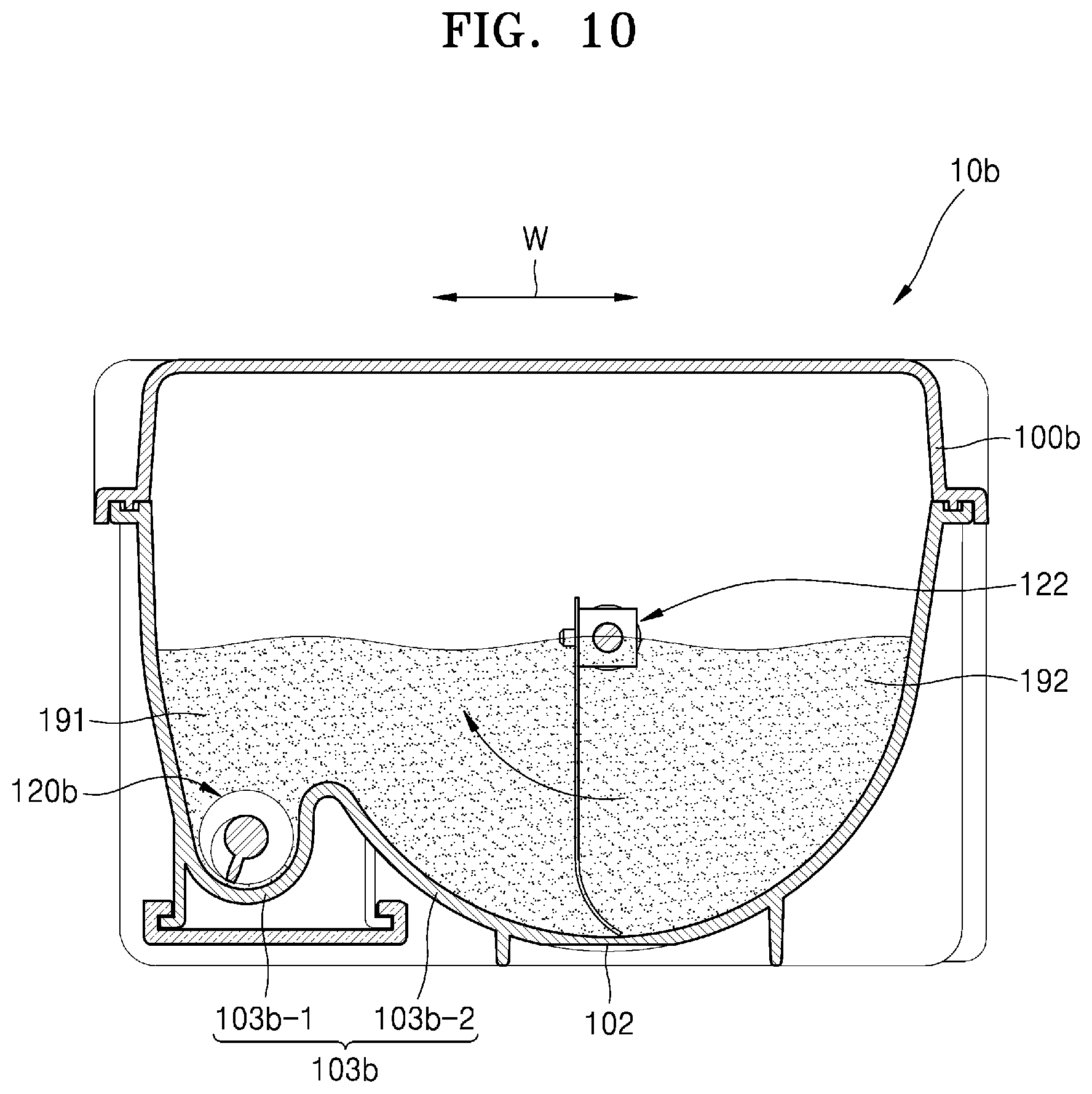 Patent US11774877 Figure 10 – Developer cartridge including structure for detecting developer end