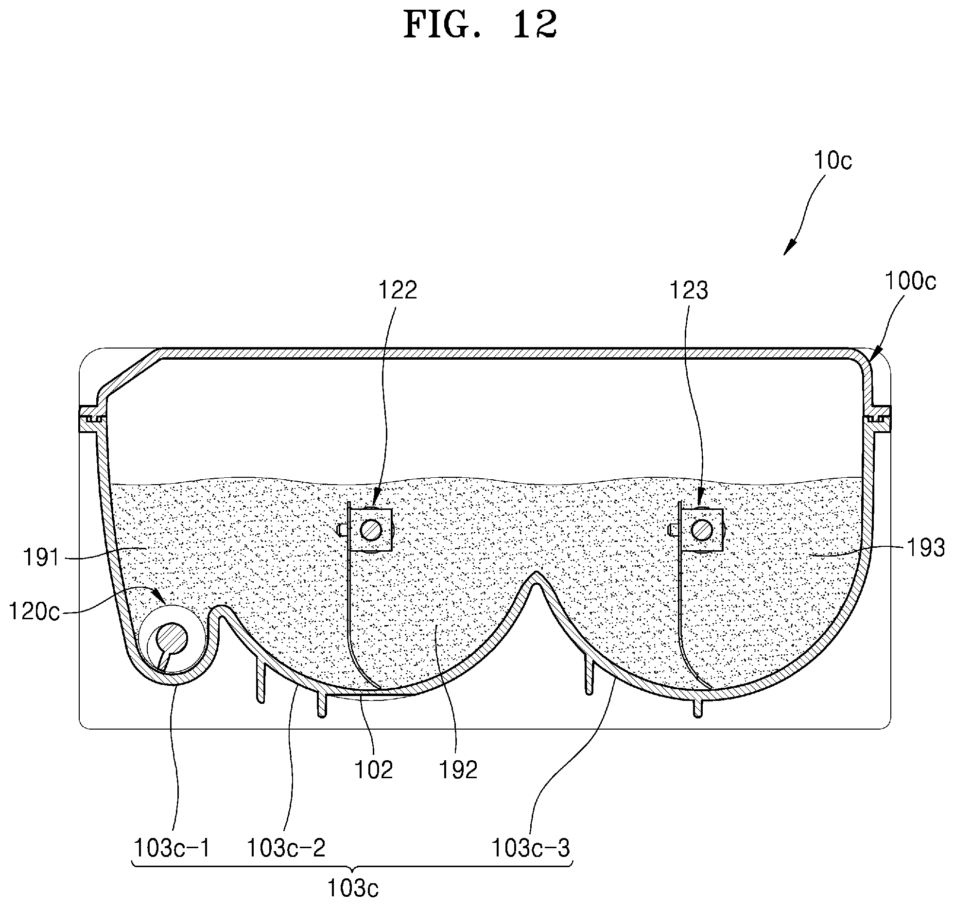 Patent US11774877 Figure 12 – Developer cartridge including structure for detecting developer end