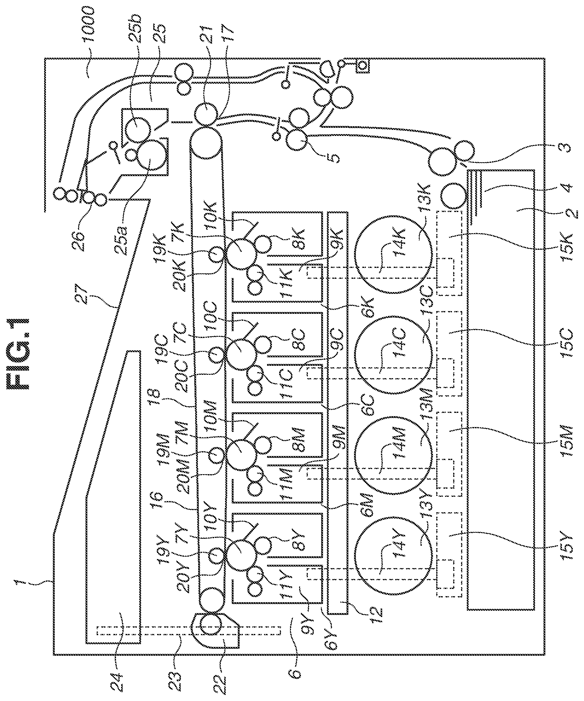 Patent US11774879 Figure 1 – Toner conveying apparatus having a light transmission portion