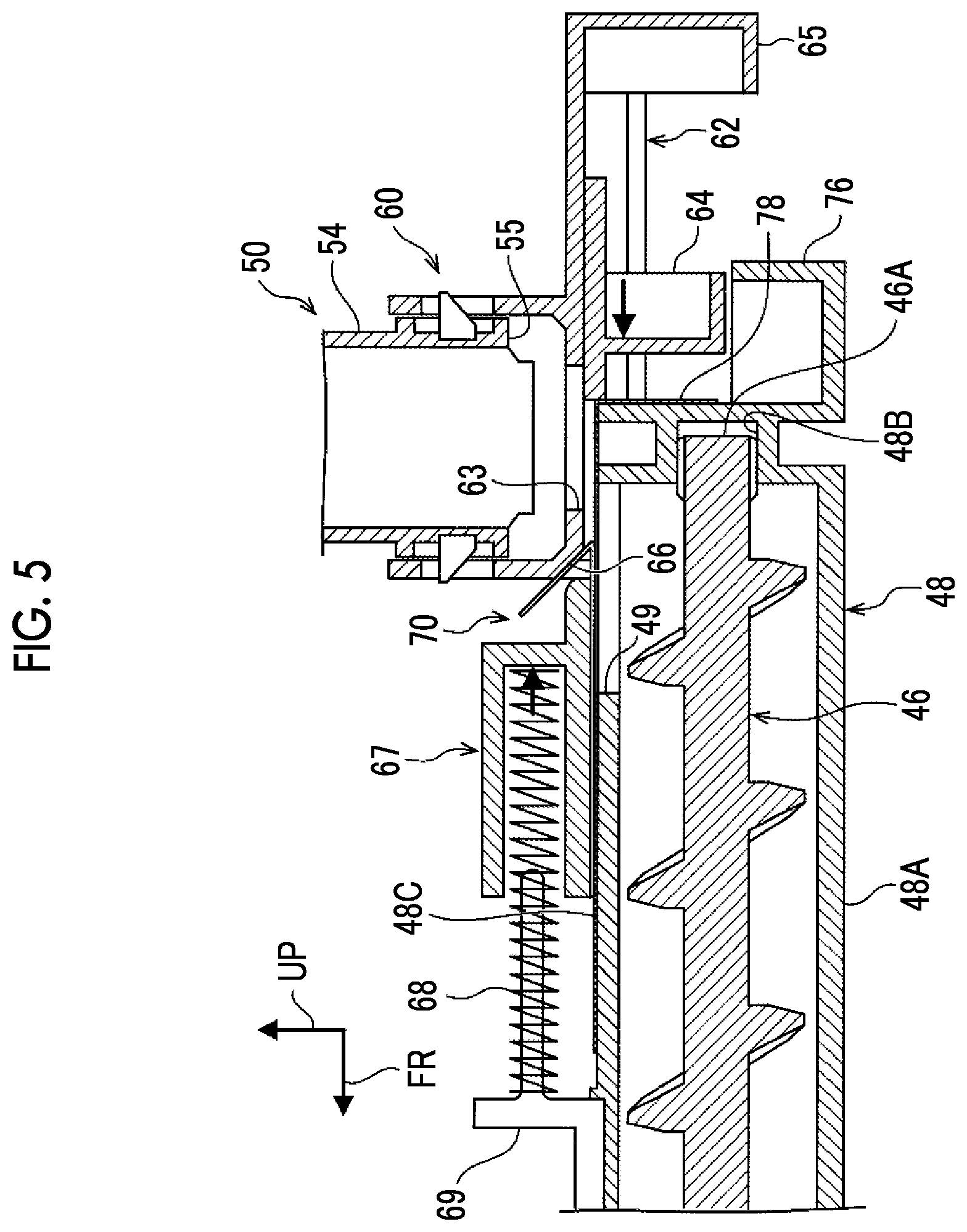 Patent US11774882 Figure 5 – Connection structure and image forming apparatus