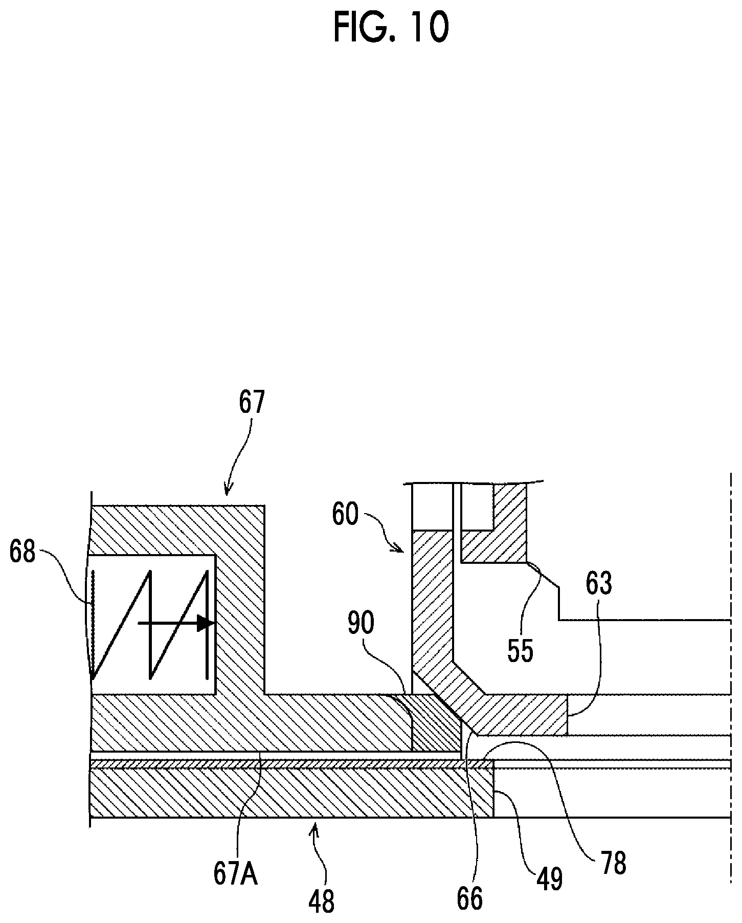 Patent US11774882 Figure 10 – Connection structure and image forming apparatus