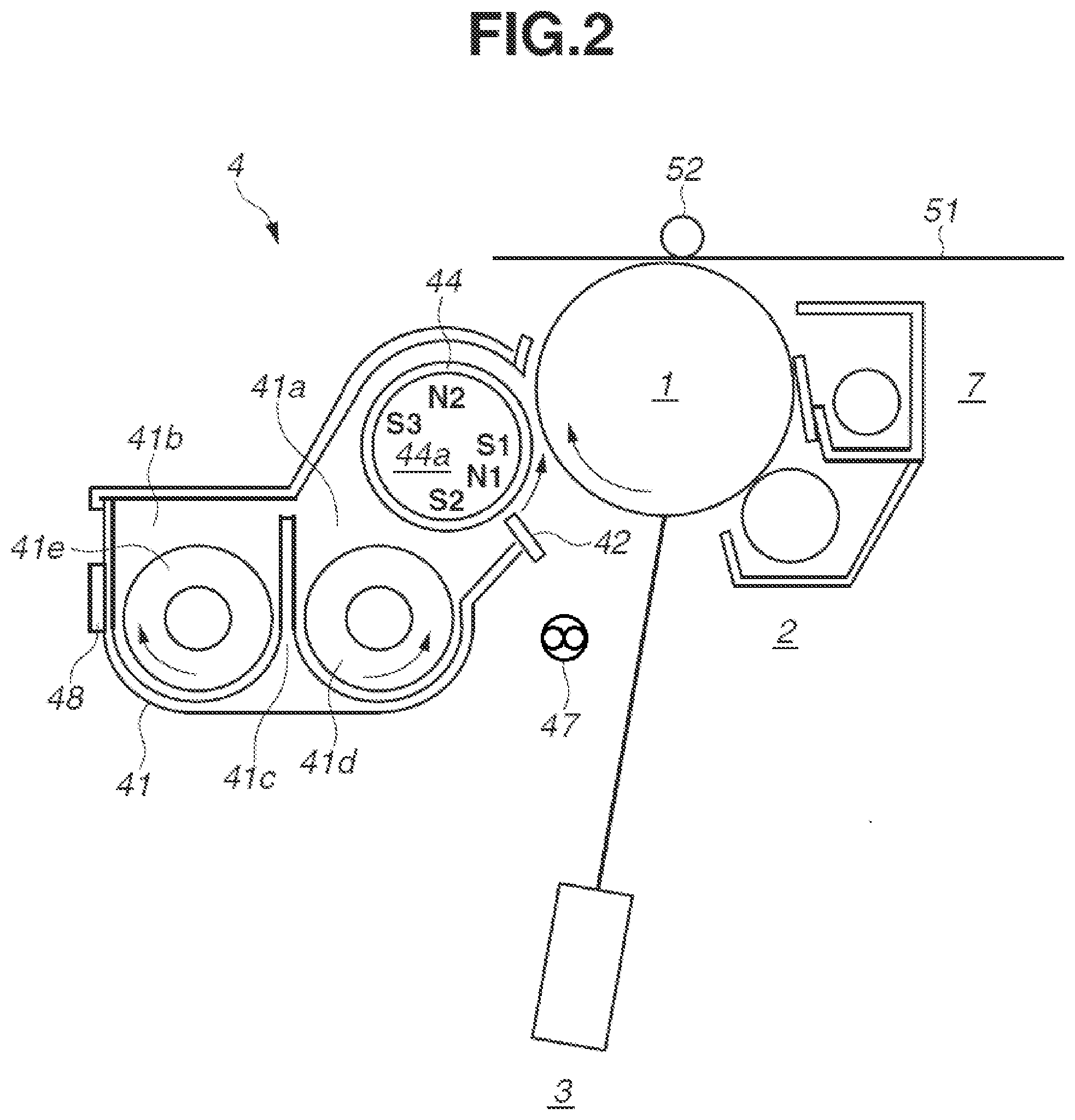 Patent US11774883 Figure 2 – Image forming apparatus that executes a mode for driving each of conveyance member and developer carrying member without executing image forming operation
