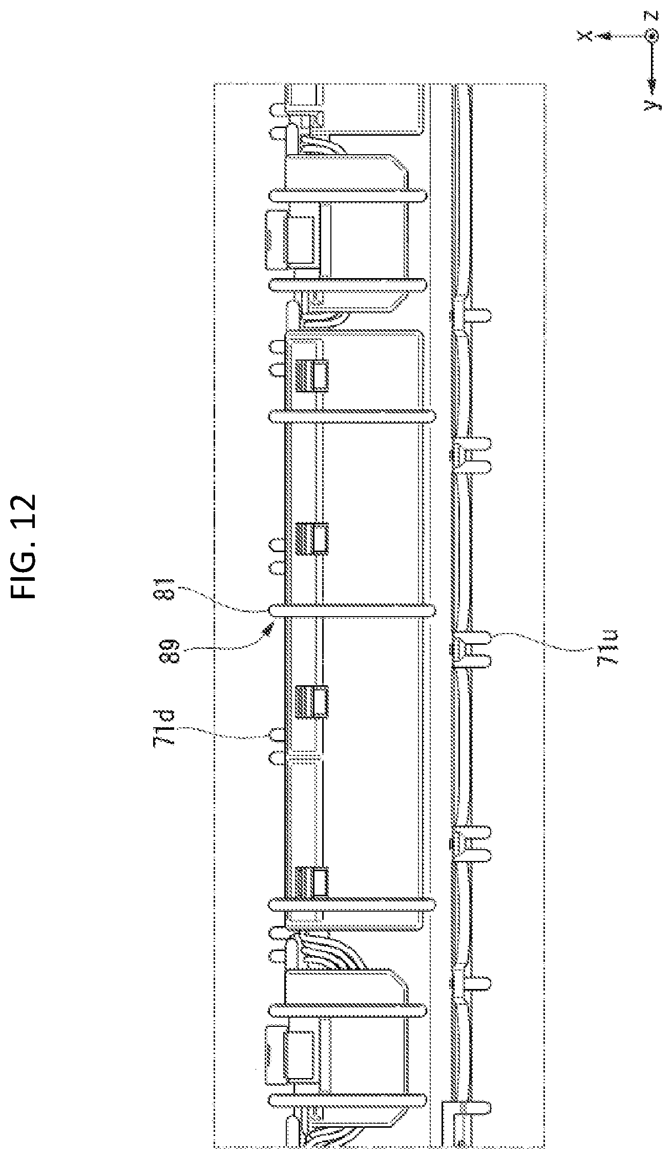 Patent US11774886 Figure 12 – Heating unit with support member and image processing apparatus incorporating a heating unit