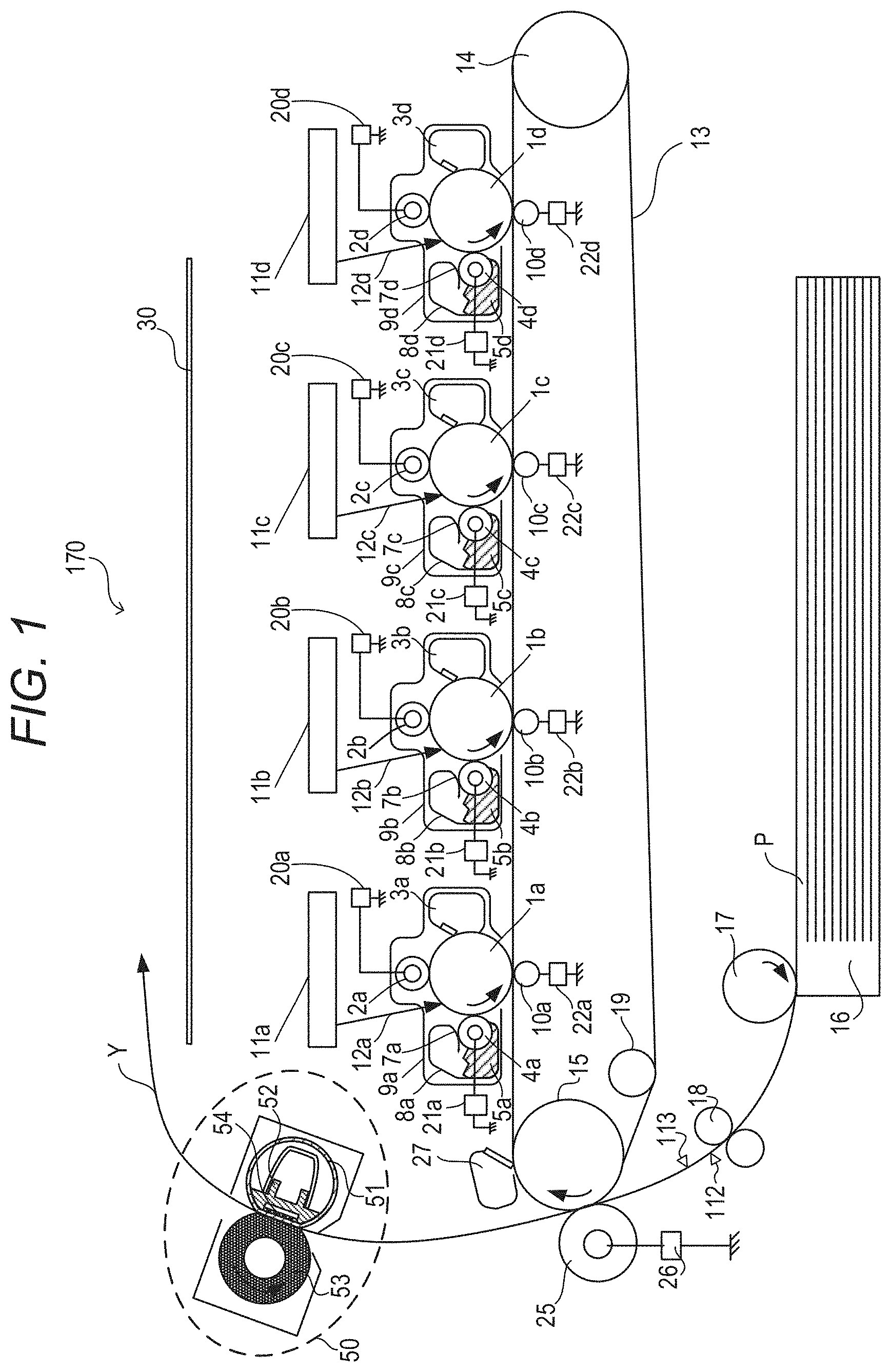 Patent US11774889 — Fixing apparatus including heat generating element, and image forming apparatus — Figure 1