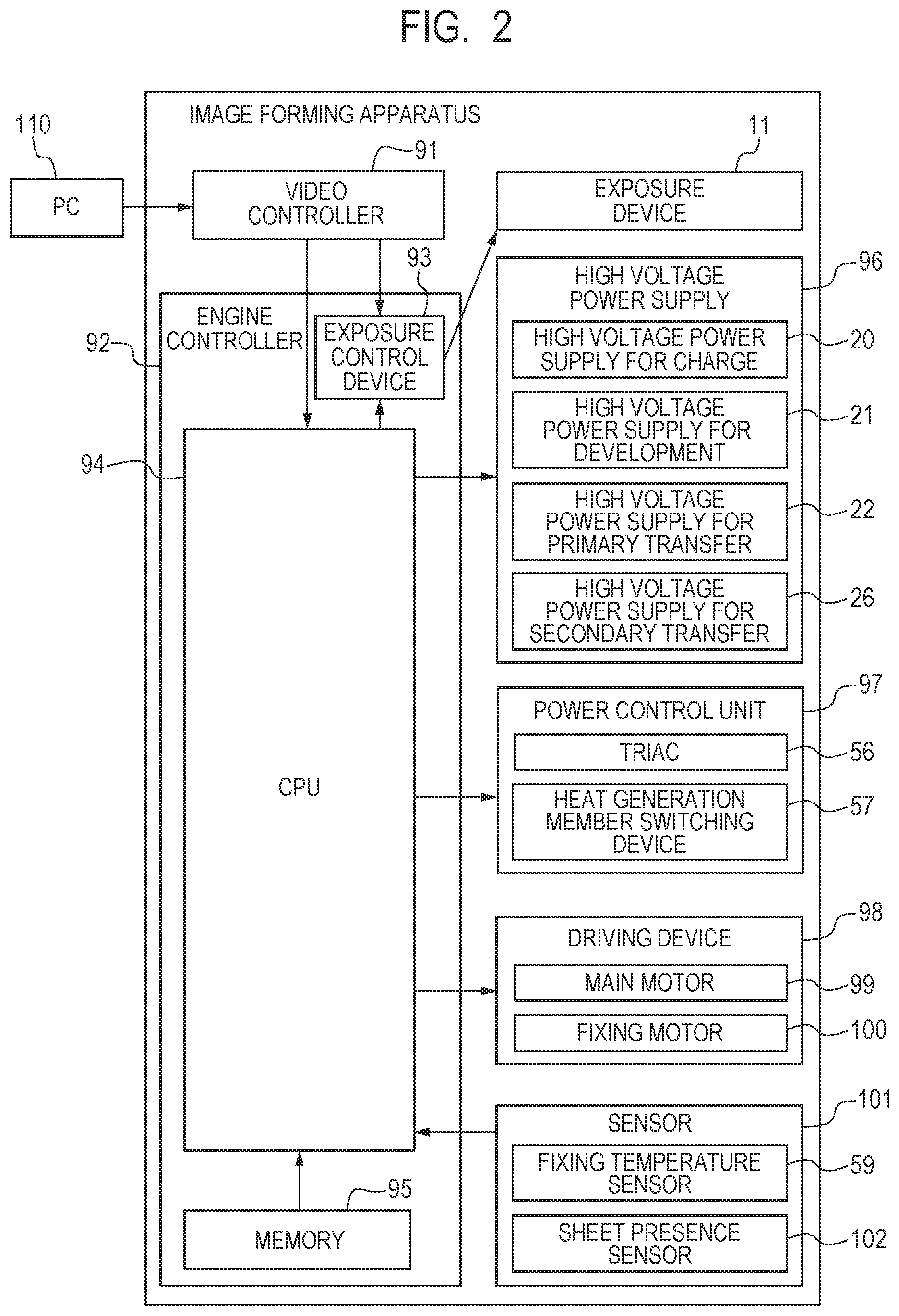 Patent US11774891 Figure 2 – Heater including a plurality of heat generation members, fixing apparatus, and image forming apparatus
