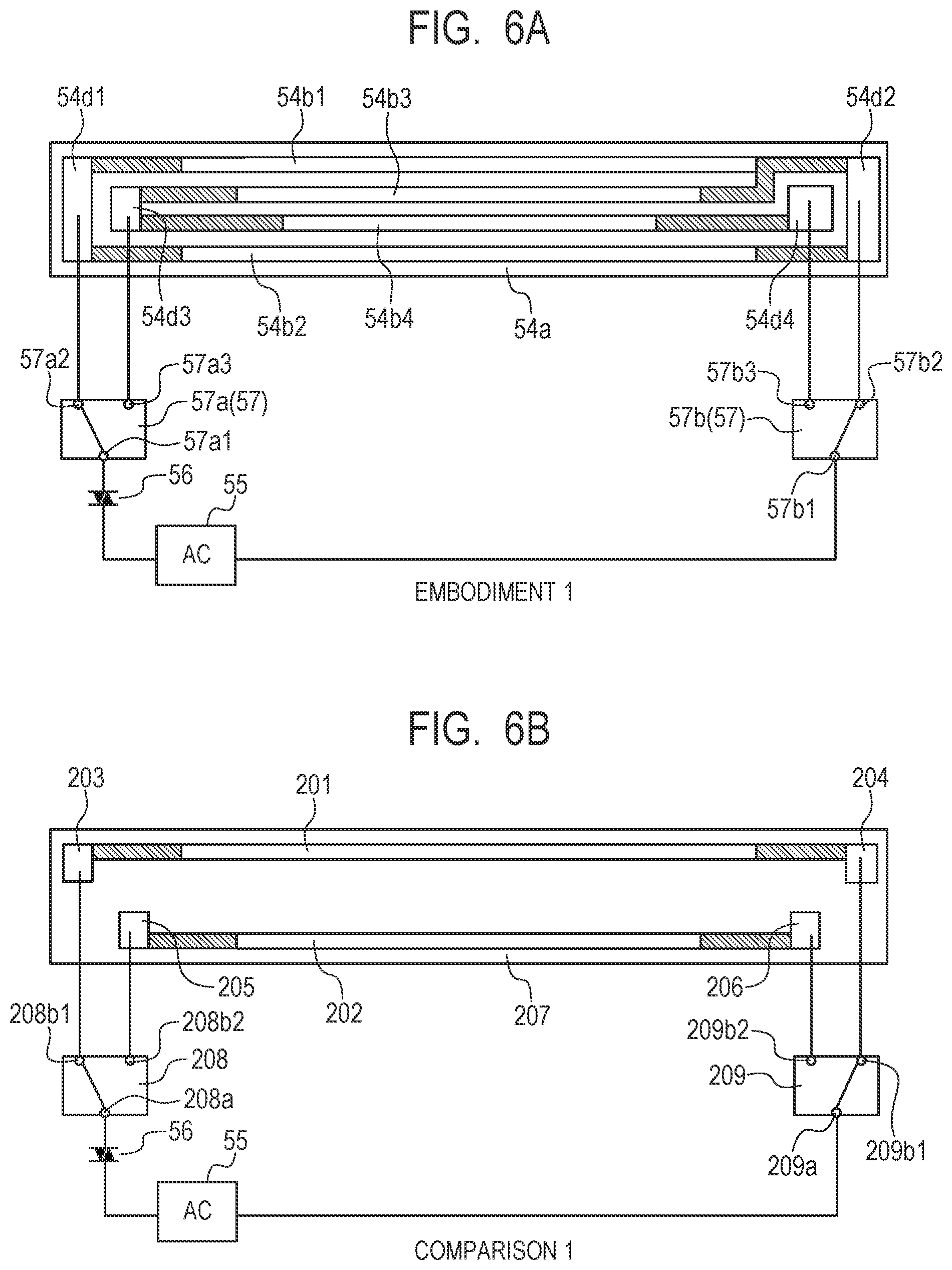 Patent US11774891 Figure 6 – Heater including a plurality of heat generation members, fixing apparatus, and image forming apparatus