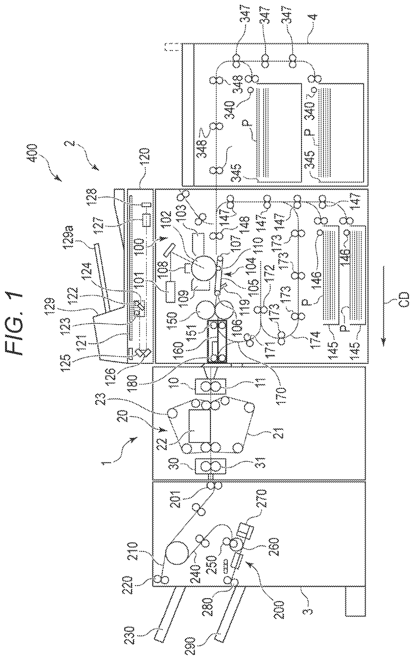 Patent US11774900 Figure 1 – Sheet conveying apparatus and image forming system