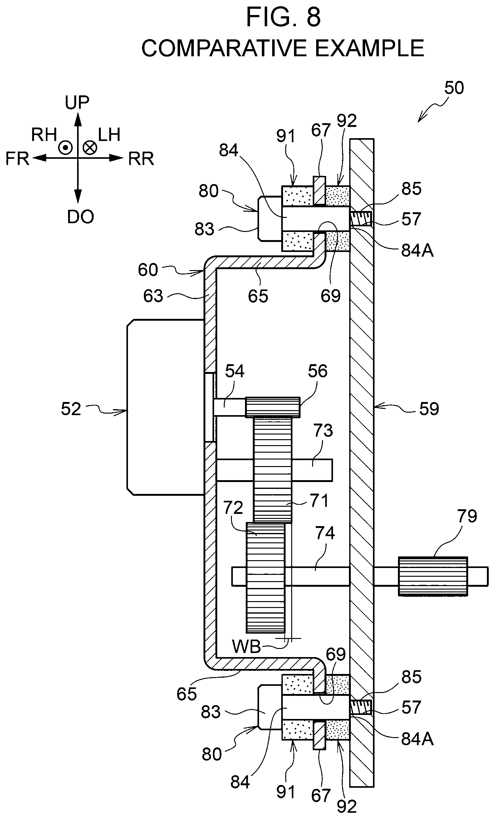 Patent US11774901 Figure 8 – Driving device, apparatus including openable/closeable member, and image forming apparatus