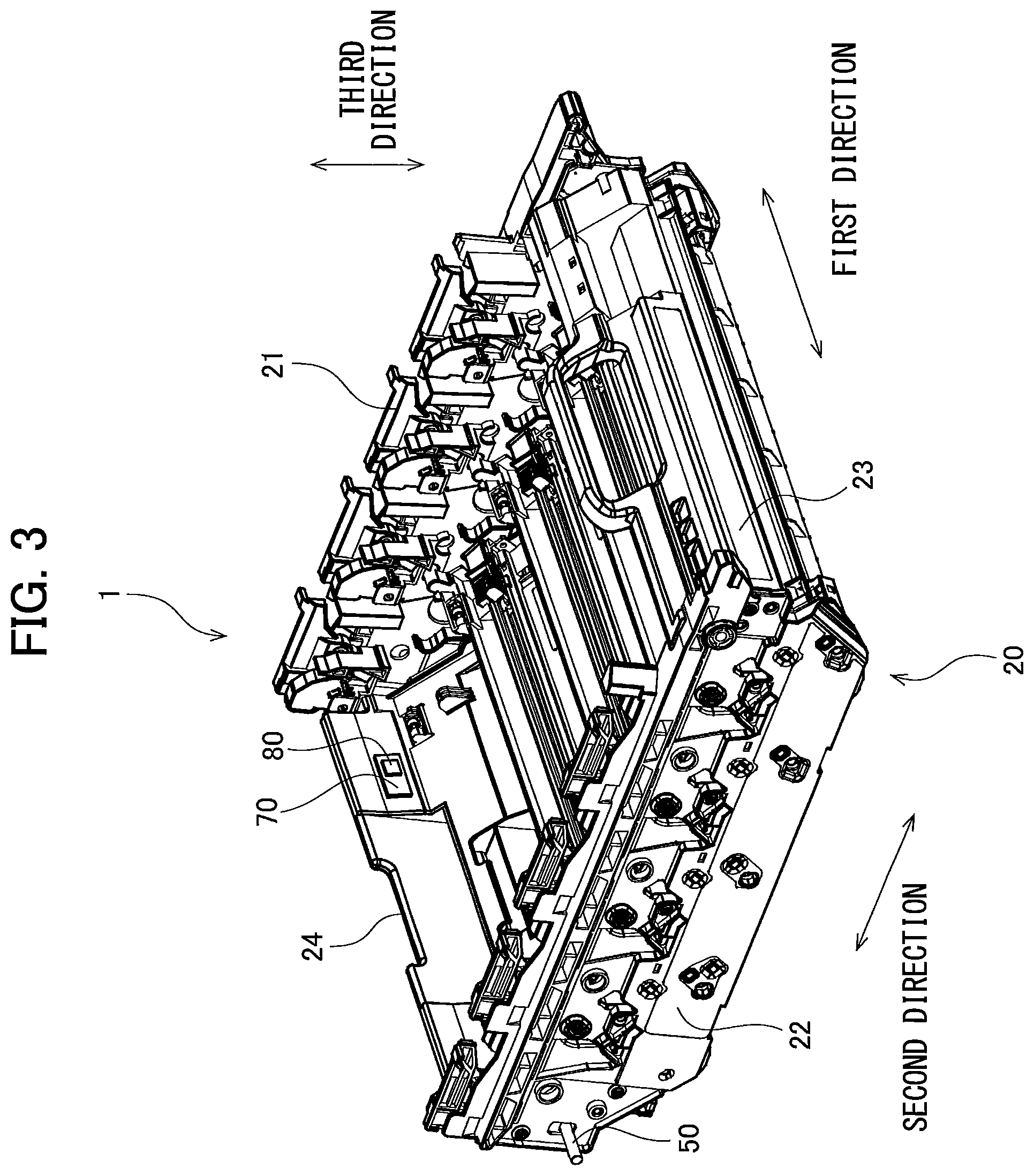 Patent US11774902 Figure 3 – Drum unit having electrical contact surface positioned at outer surface of frame and image forming apparatus provided with the same