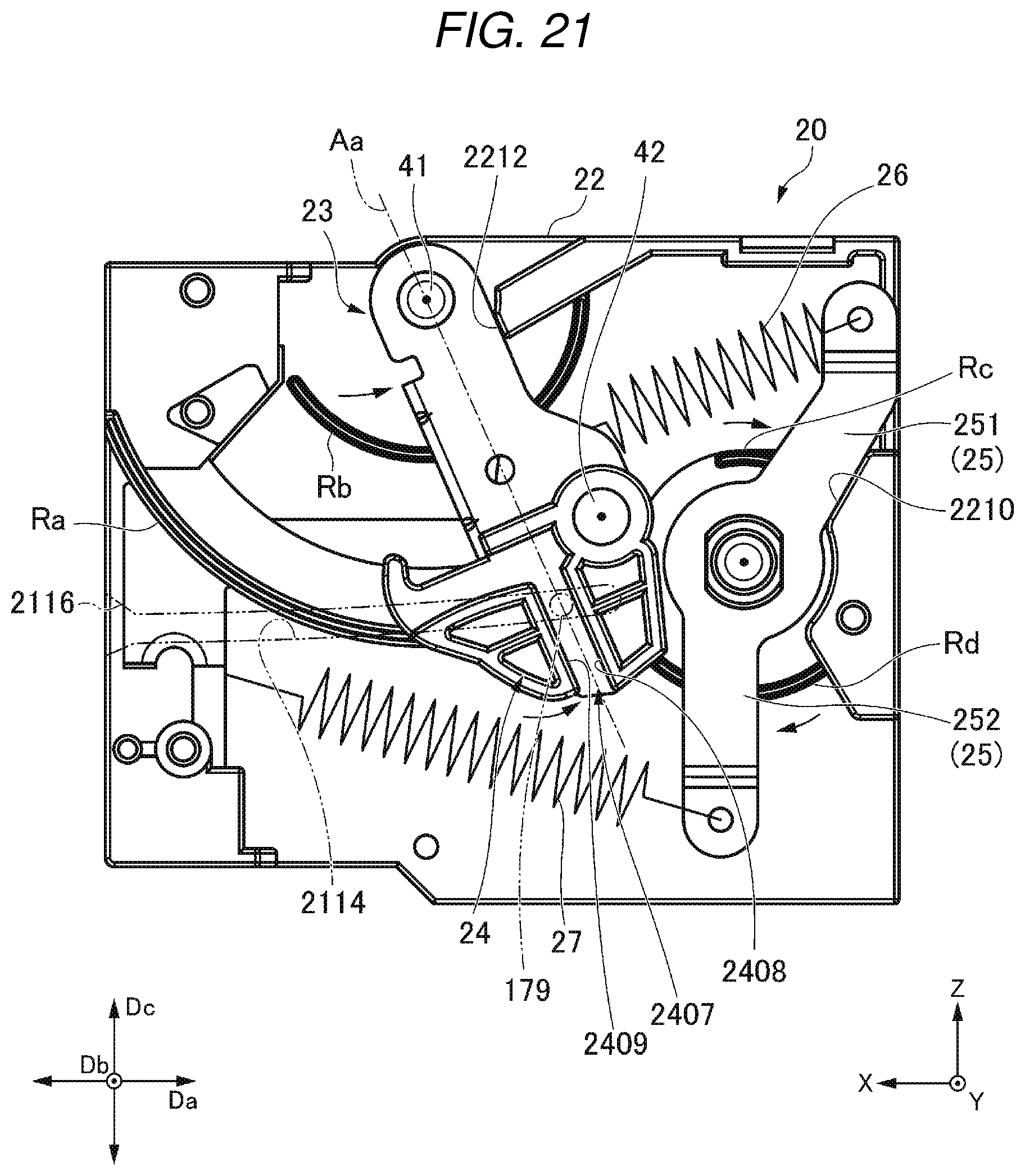 Patent US11774904 Figure 17 – Cassette drawing-in device