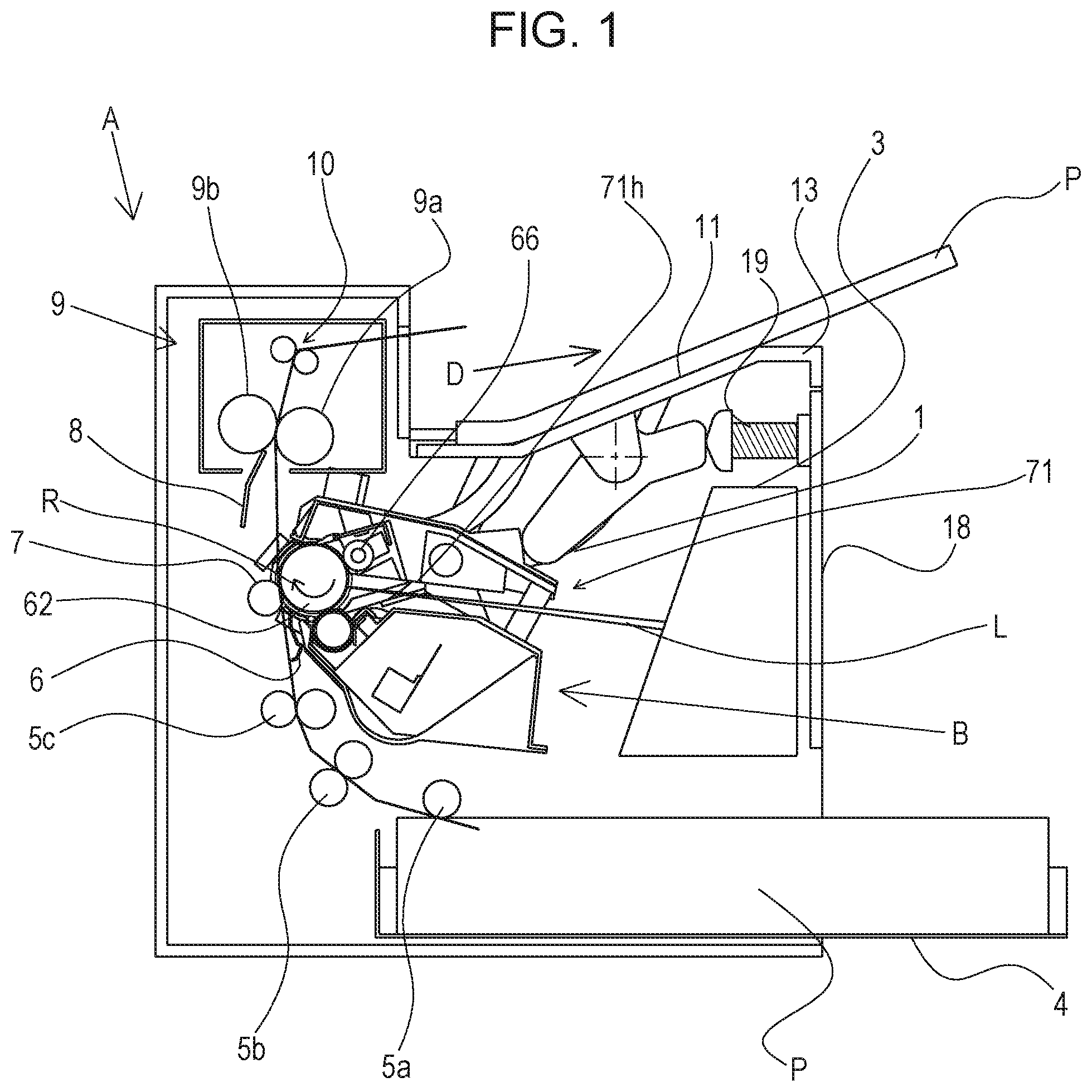 Patent US11774905 Figure 1 – Electrophotographic image forming apparatus