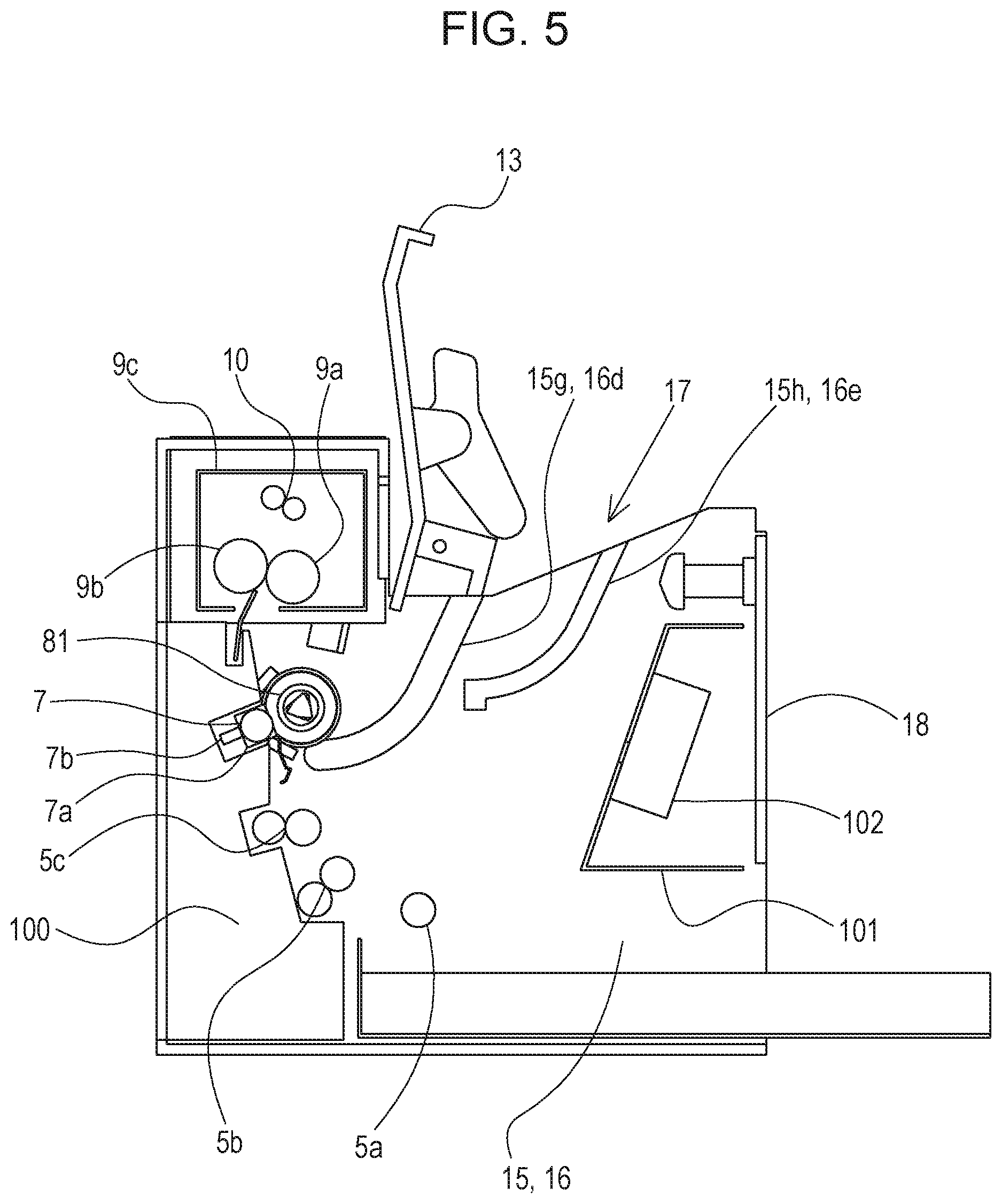 Patent US11774905 Figure 5 – Electrophotographic image forming apparatus