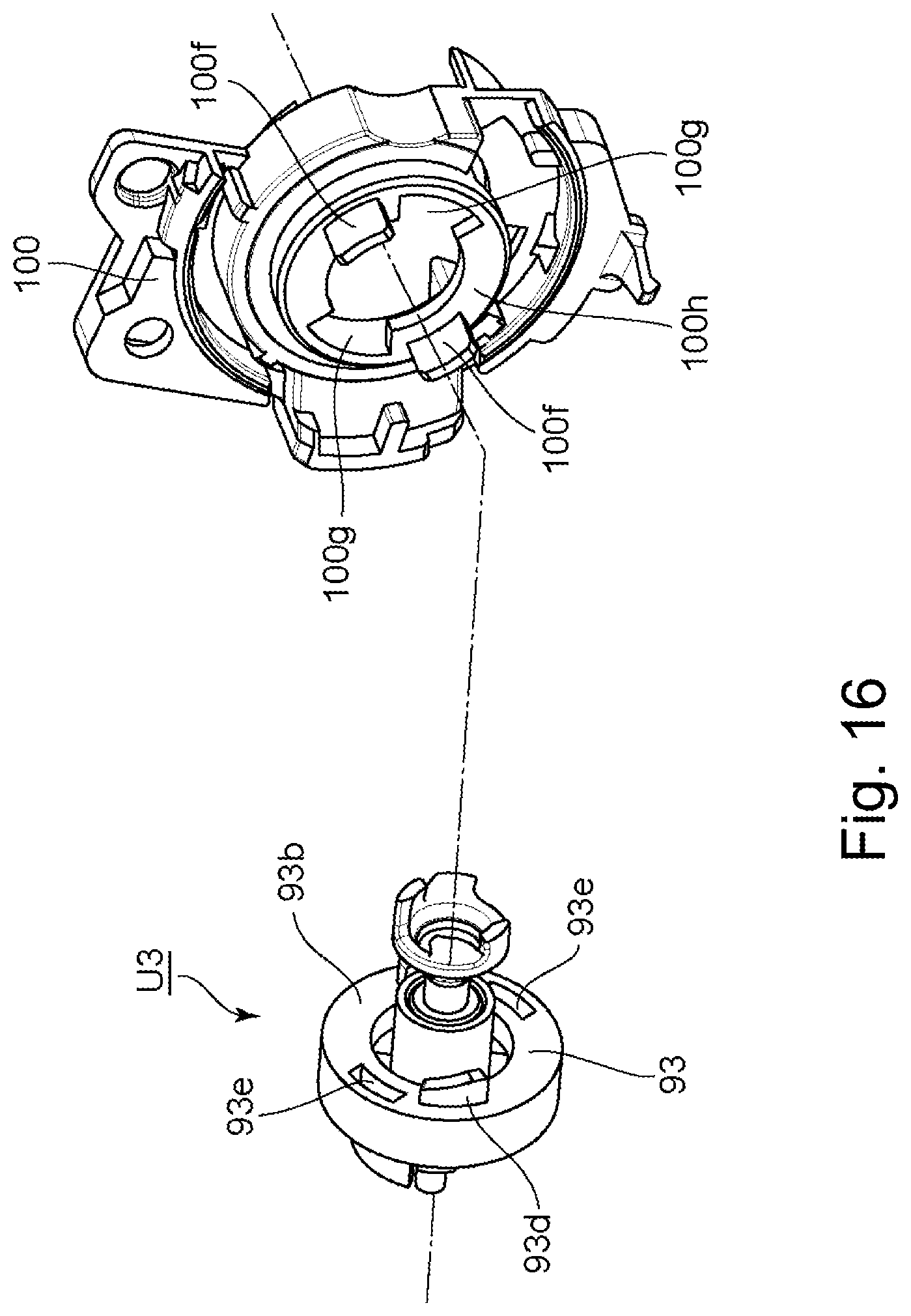 Patent US11774906 Figure 16 – Drum unit, cartridge, process cartridge and electrophotographic image forming apparatus having a coupling member and a movable member