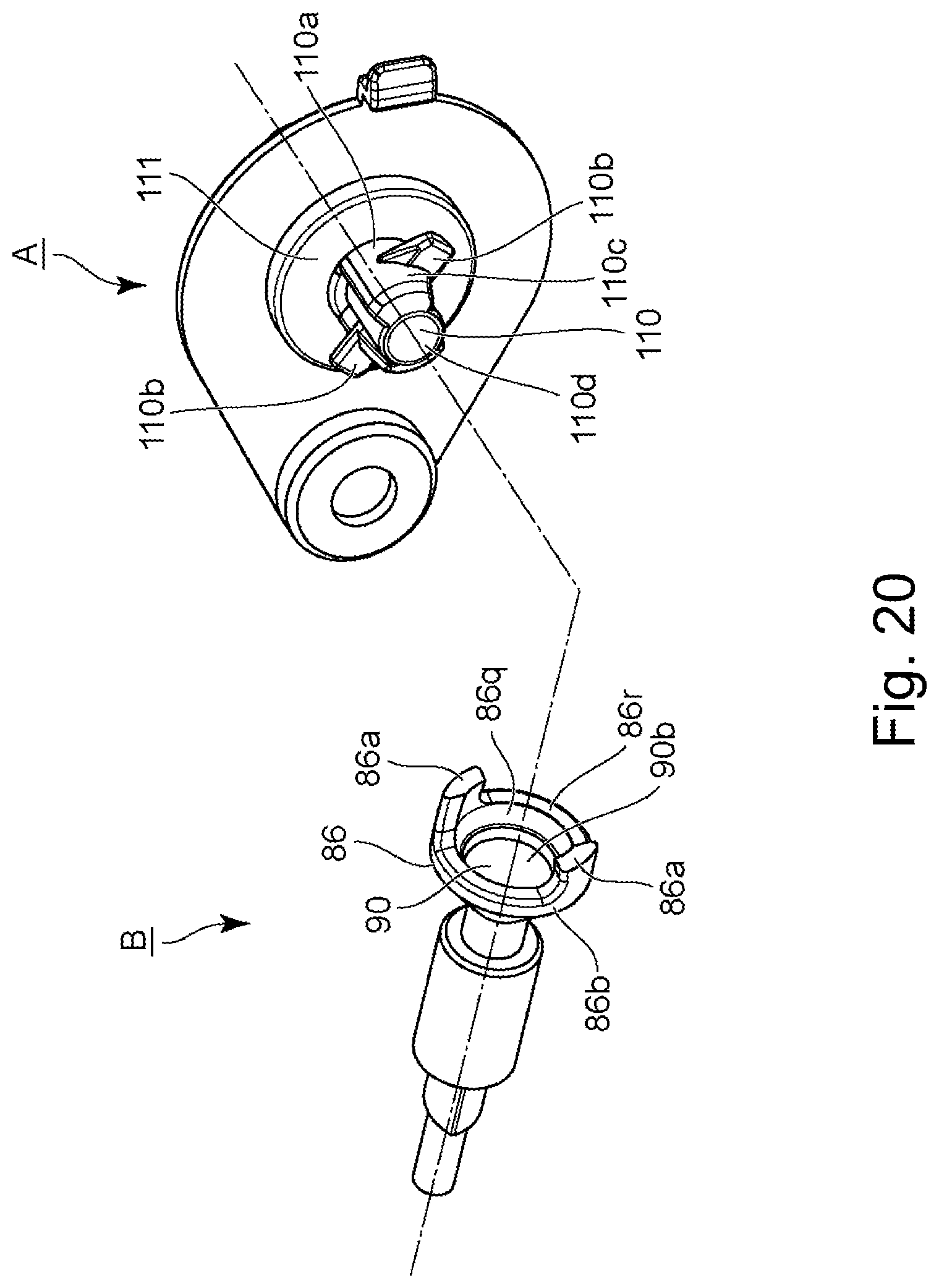 Patent US11774906 Figure 20 – Drum unit, cartridge, process cartridge and electrophotographic image forming apparatus having a coupling member and a movable member