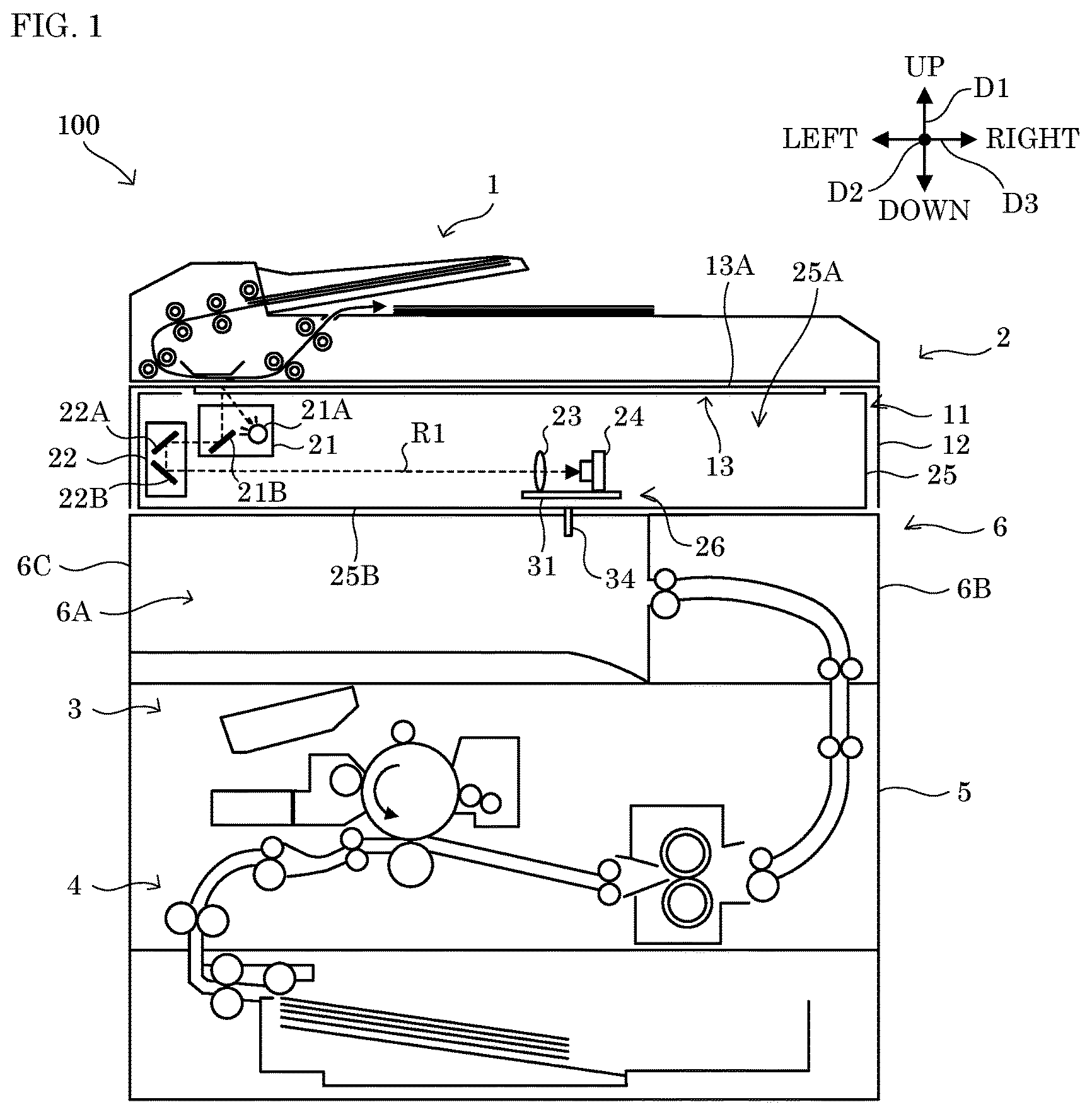 Patent US11774907 Figure 1 – Image forming apparatus capable of suppressing deterioration in image quality