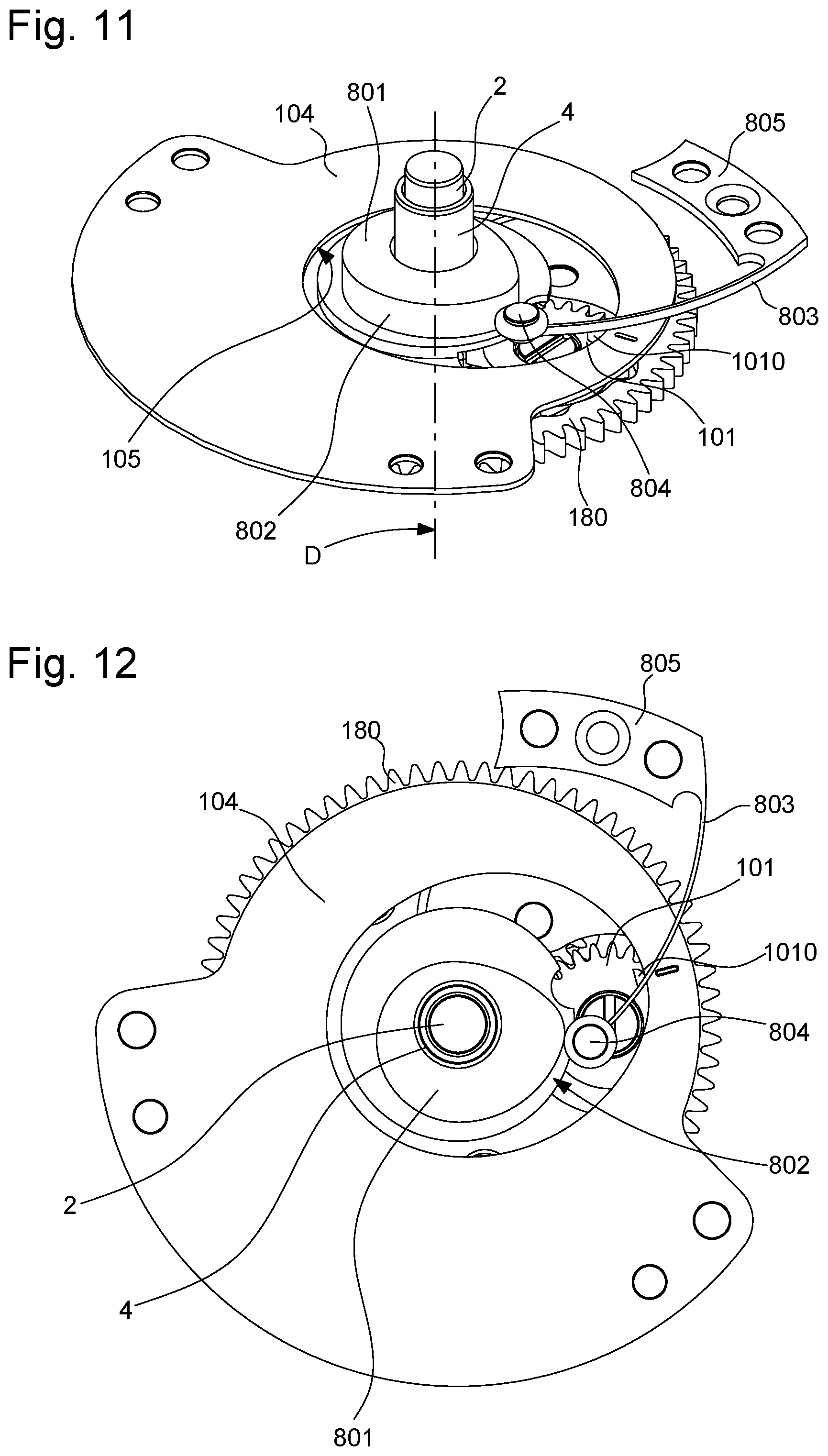 Patent US11774909 Figure 6 – Horological display mechanism with an elastic hand