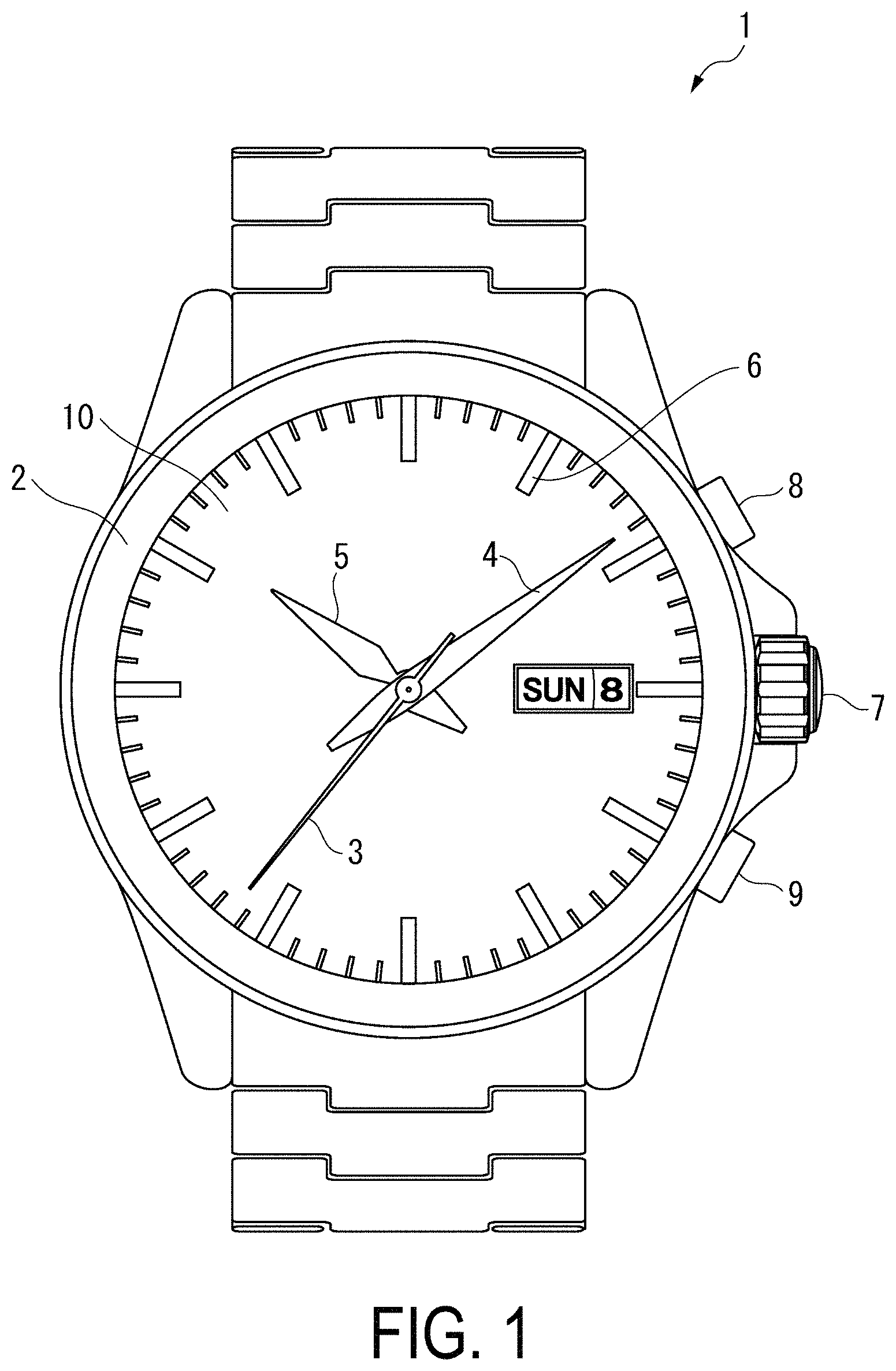 Patent US11774913 Figure 1 – Watch component and watch