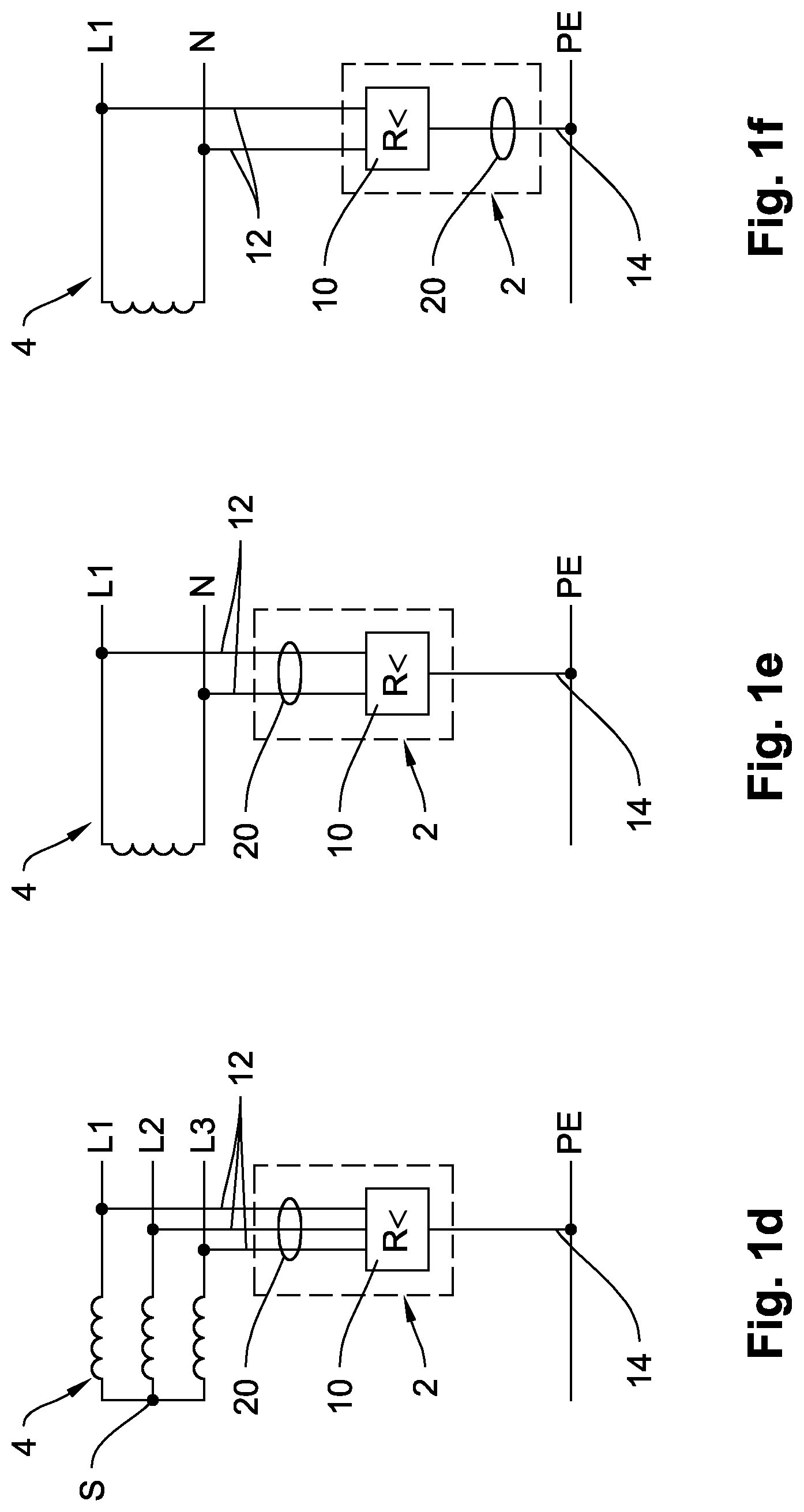 Patent US11774918 Figure 2 – Electric circuit arrangement for standard insulation monitoring with emergency shut-down for an ungrounded power supply system upon detection of a ground fault