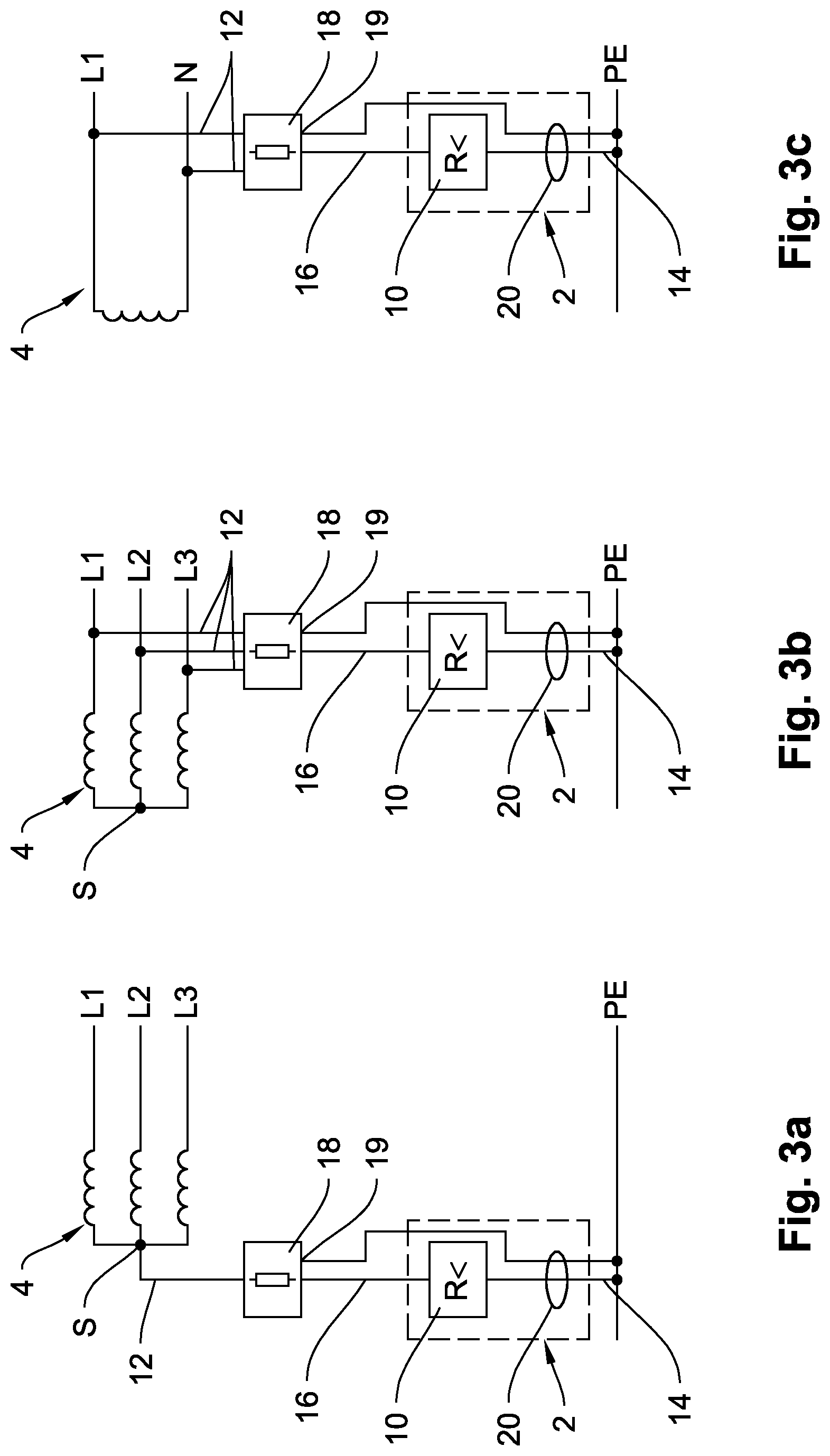 Patent US11774918 Figure 5 – Electric circuit arrangement for standard insulation monitoring with emergency shut-down for an ungrounded power supply system upon detection of a ground fault