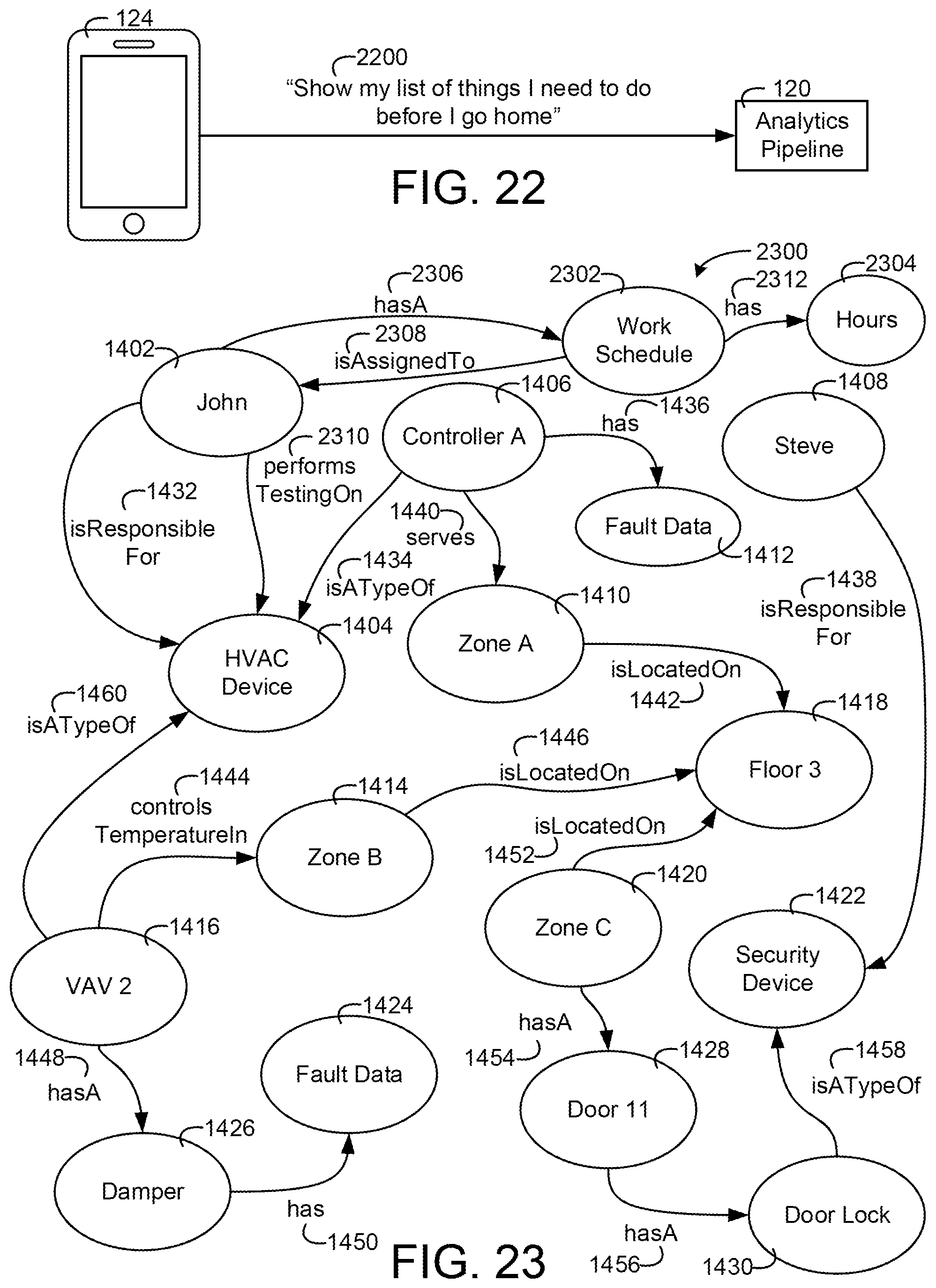 Patent US11774920 Figure 11 – Building system with user presentation composition based on building context
