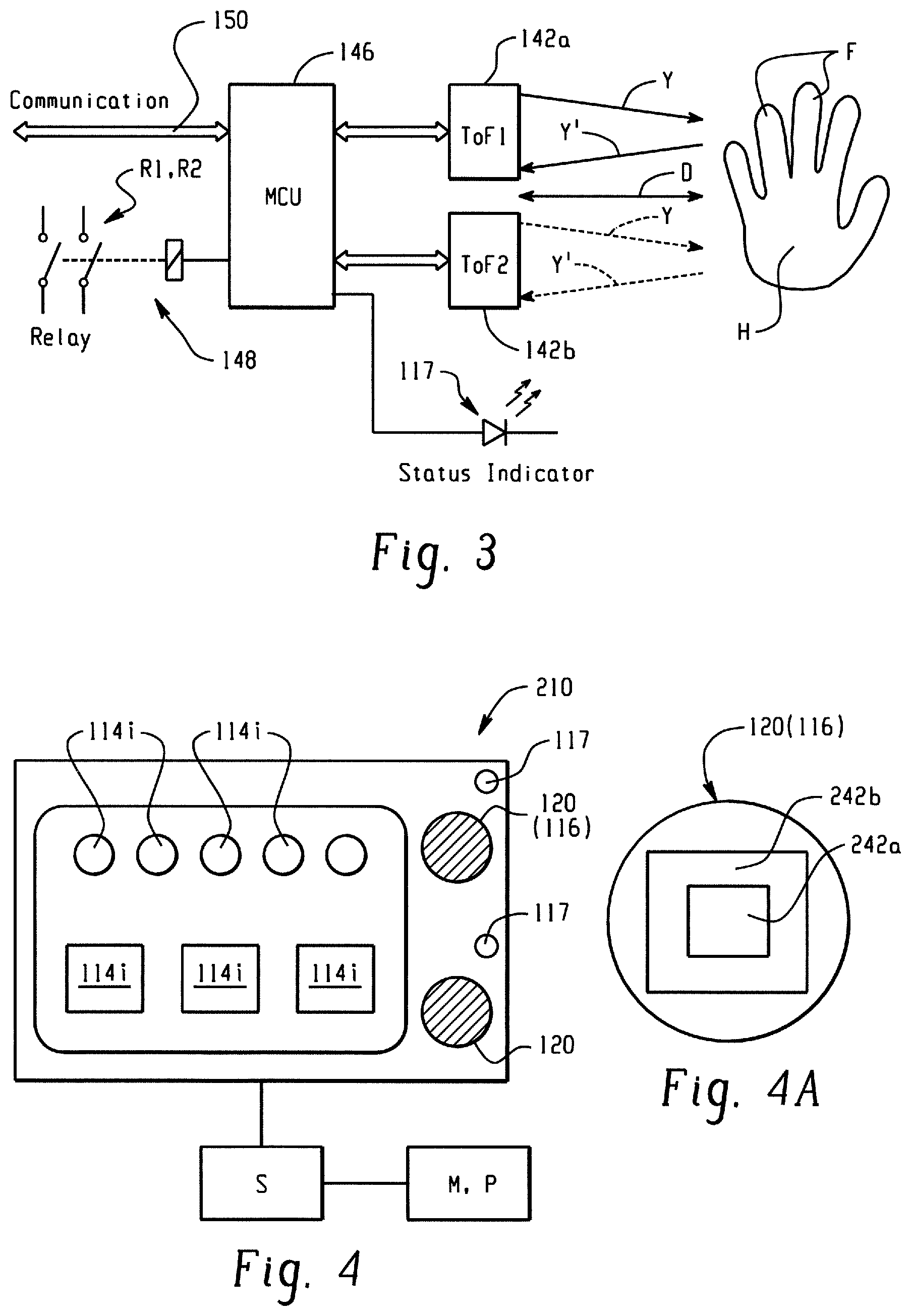 Patent US11774940 Figure 2 – Redundant touchless inputs for automation system