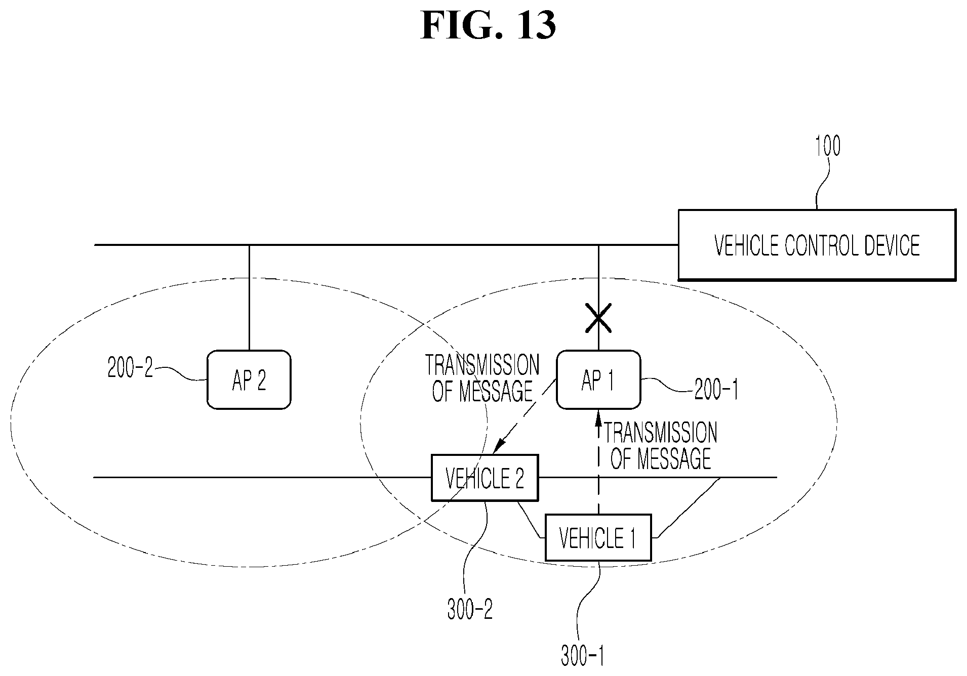 Patent US11774960 Figure 13 – Vehicle control device for article transport system in production factory and method of operating the same