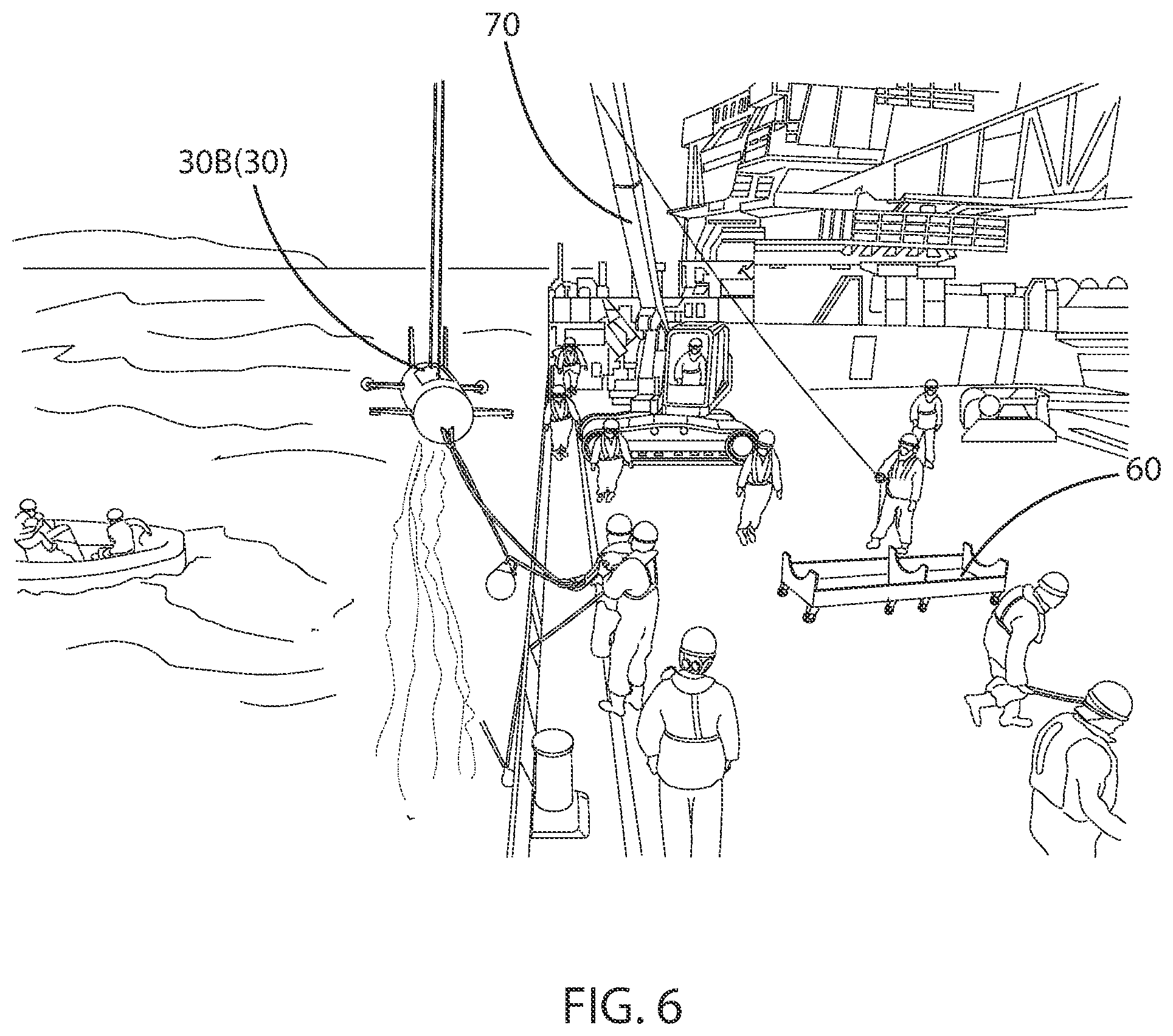 Patent US11774962 Figure 6 – Control method of underwater vehicle, introducing method of underwater vehicle, recovering method of underwater vehicle, control system of underwater vehicle, introducing/recovering equipment of control system of underwater vehicle
