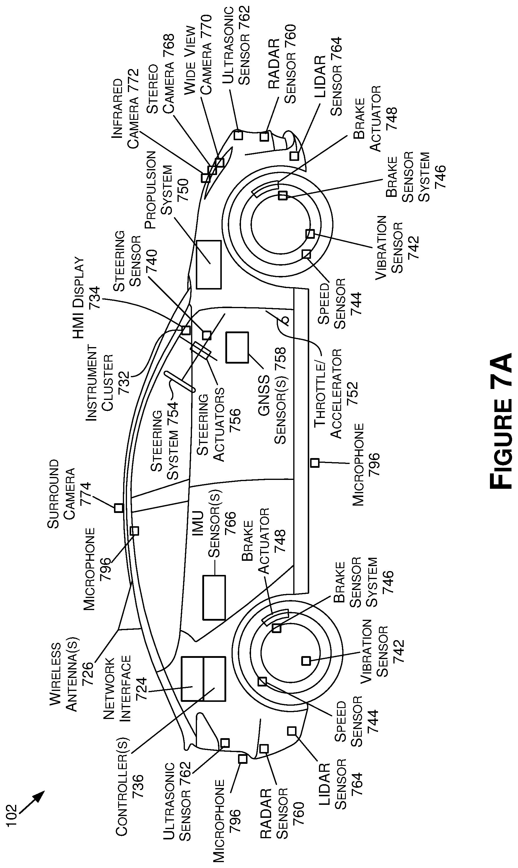 Patent US11774963 Figure 10 – Remote operation of a vehicle using virtual representations of a vehicle state