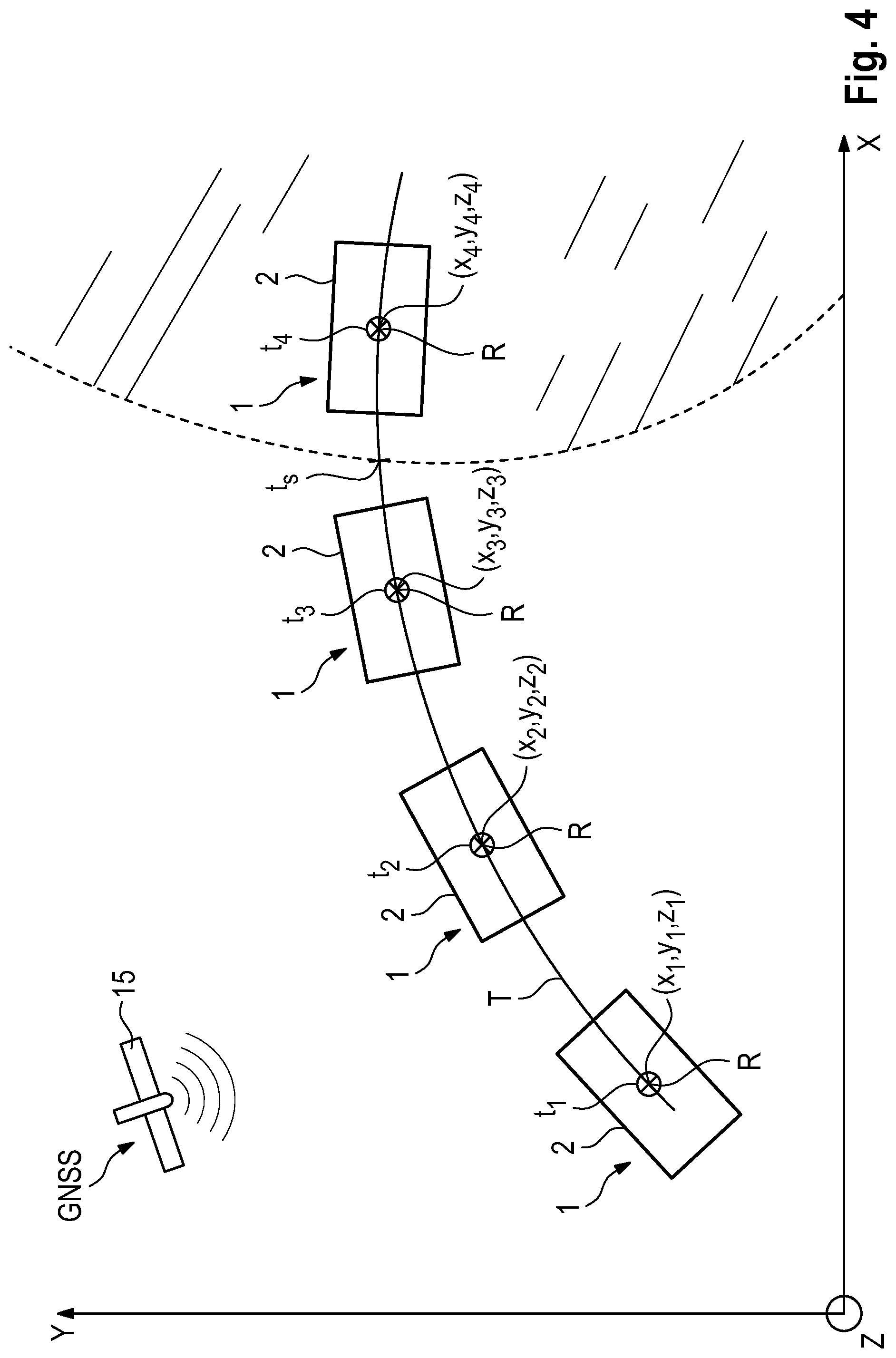 Patent US11774965 Figure 4 – Slipform paver and method for operating a slipform paver