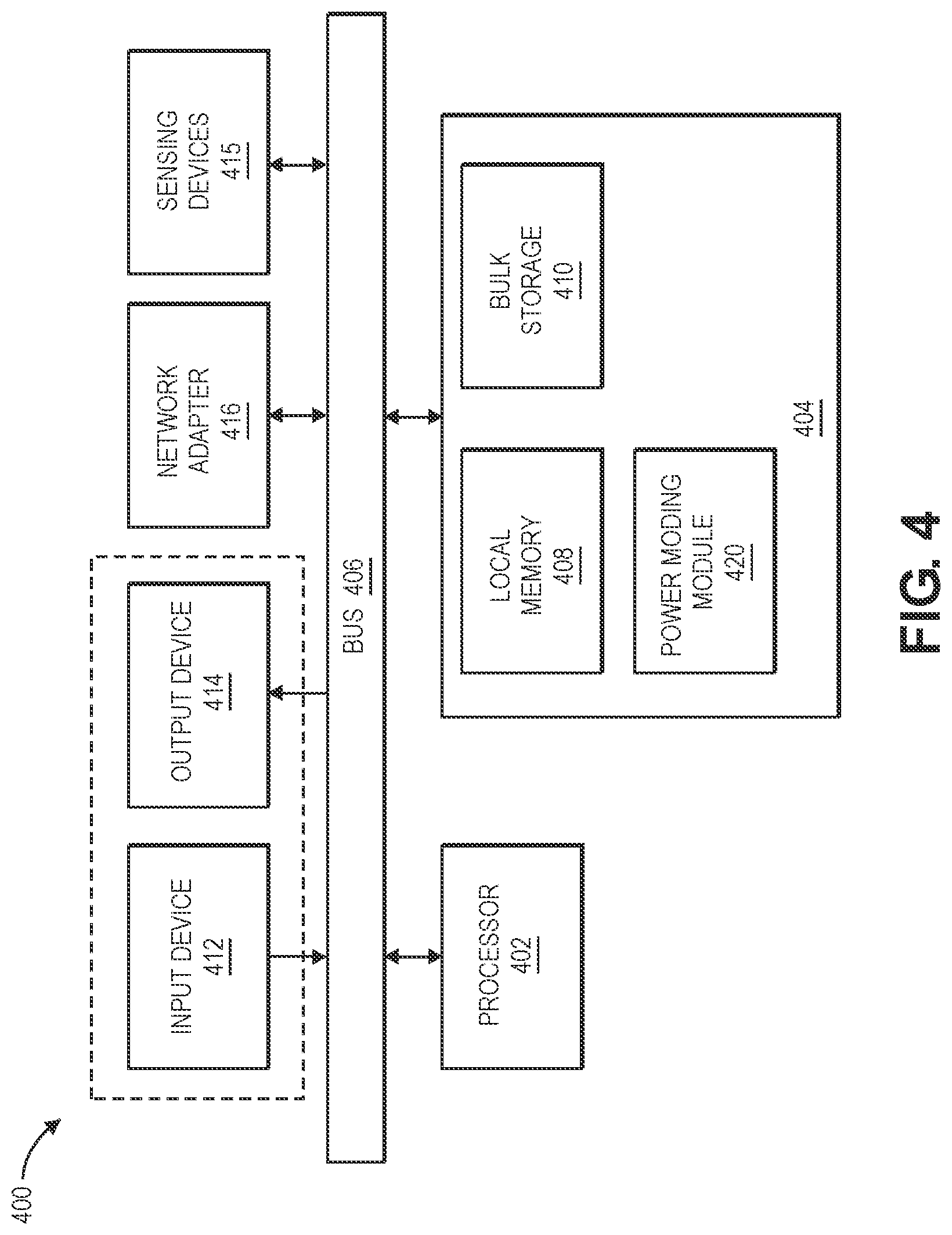 Patent US11774968 Figure 4 – Power moding for reduction of vehicle power consumption