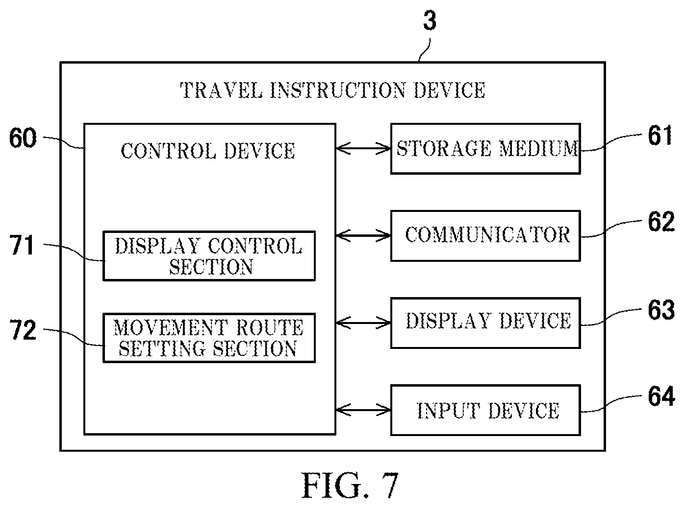 Patent US11774973 Figure 7 – Storage device, movement assistance system, and movement assistance method