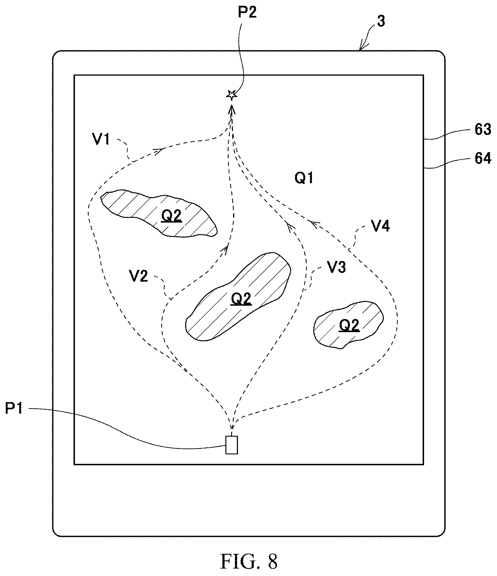 Patent US11774973 Figure 8 – Storage device, movement assistance system, and movement assistance method