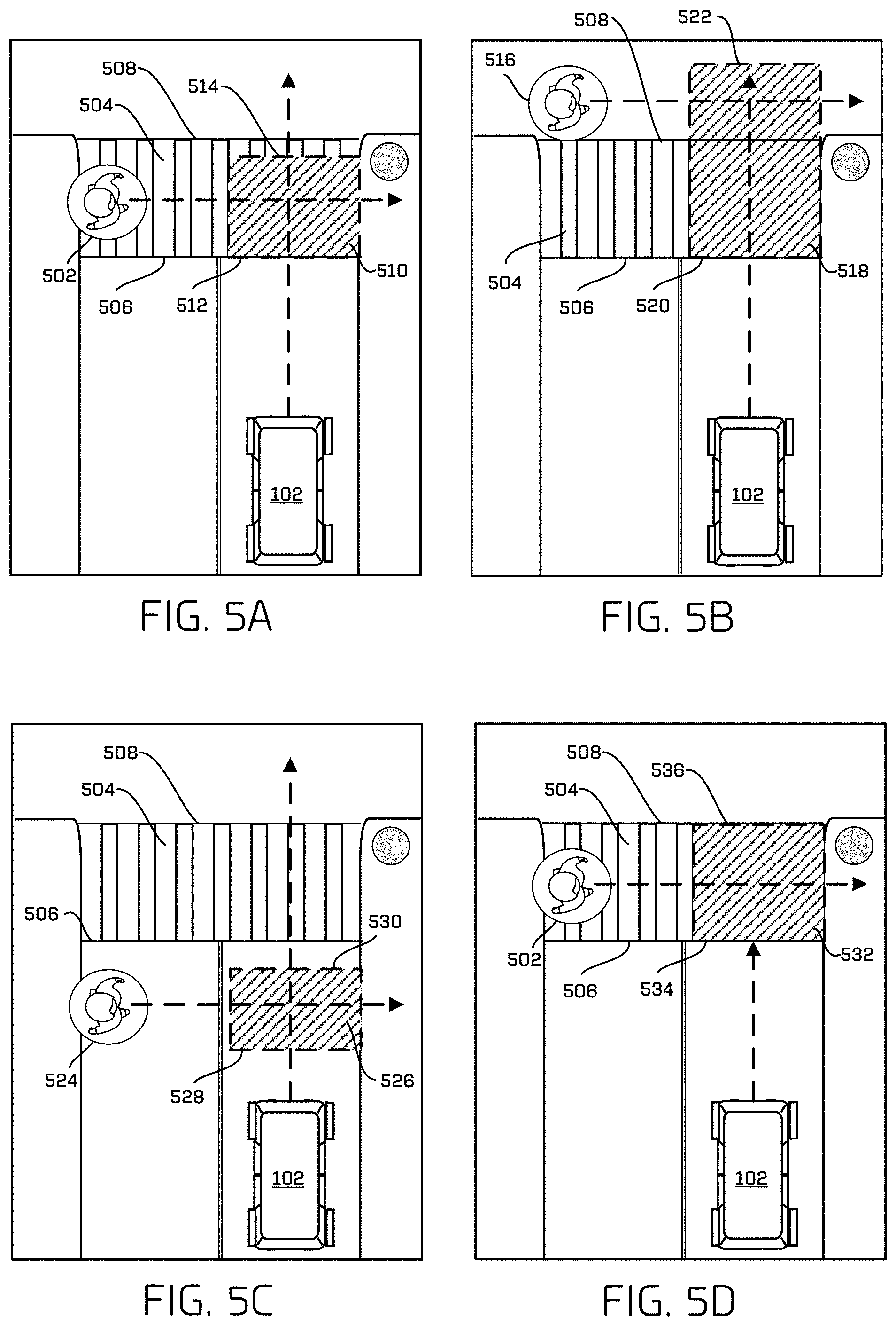 Patent US11774975 Figure 6 – Collision zone detection for vehicles