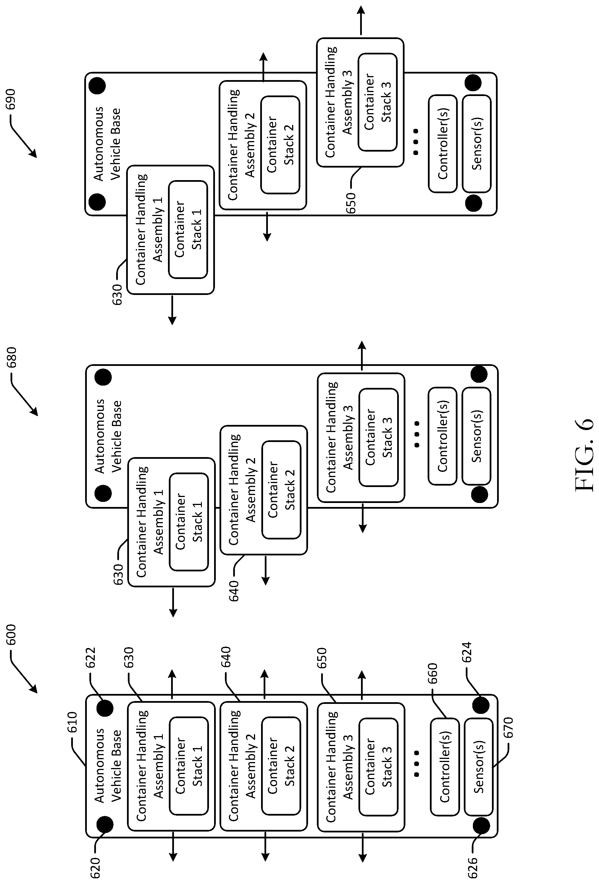 Patent US11774986 Figure 6 – Stabilization of autonomous vehicles using electromagnetic force