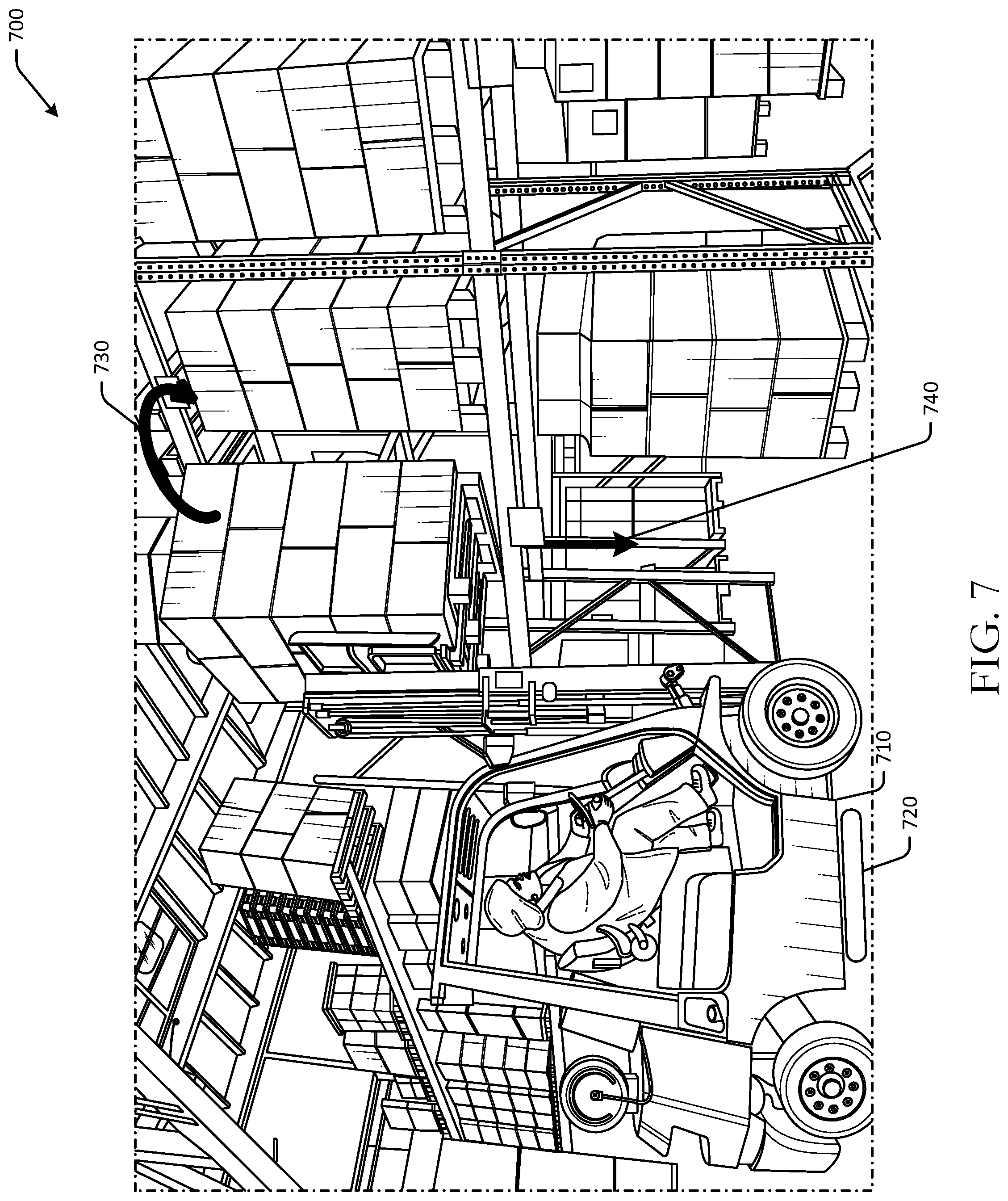 Patent US11774986 Figure 7 – Stabilization of autonomous vehicles using electromagnetic force