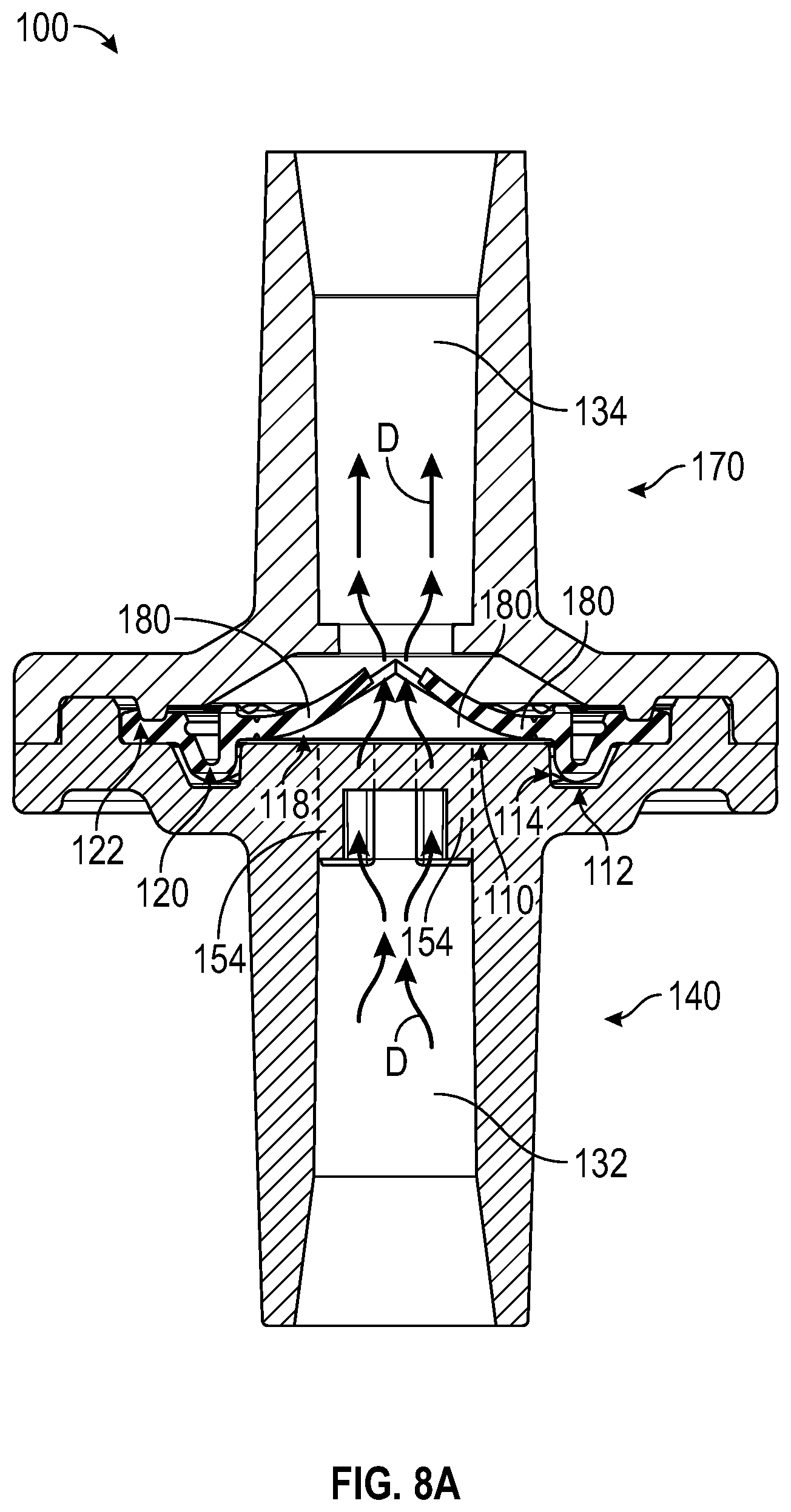 Patent US11774988 Figure 6 – Diaphragm check valve