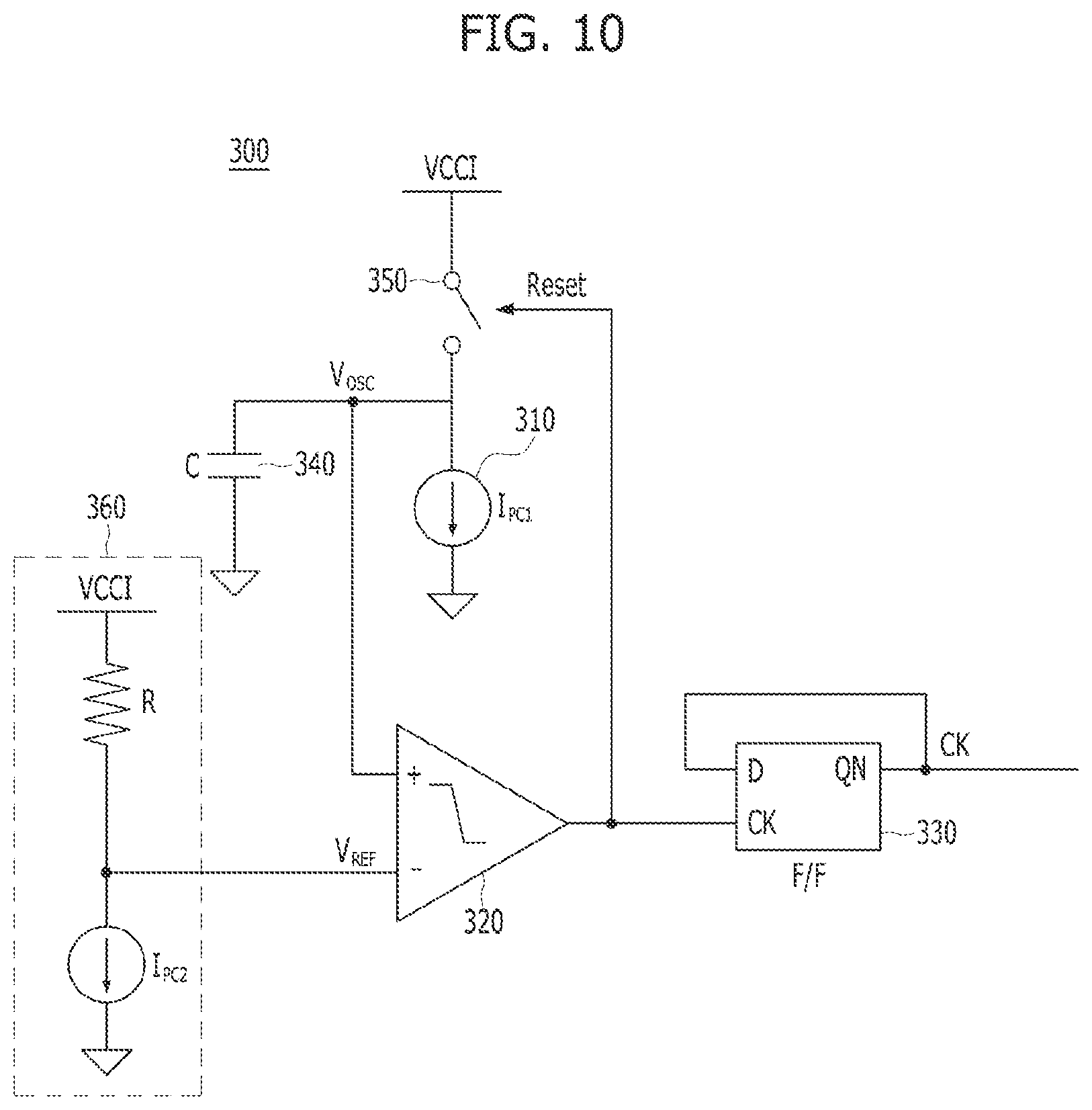 Patent US11774997 Figure 10 – Semiconductor device for generating a reference current or voltage in various temperatures