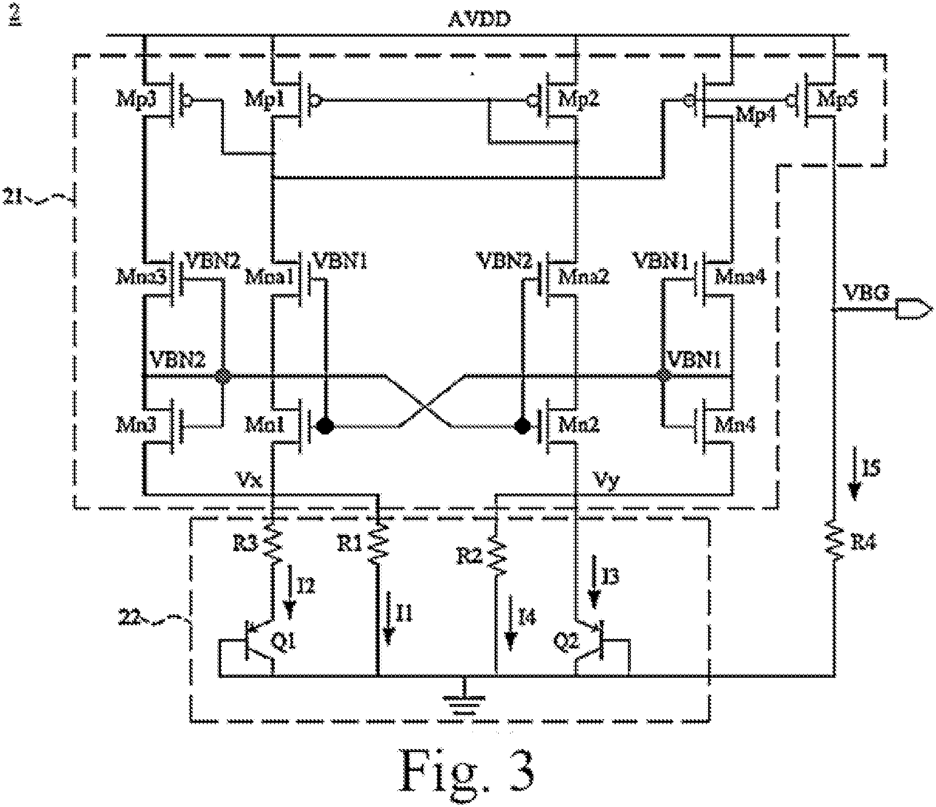 Patent US11774998 Figure 3 – Reference current/voltage generator and circuit system using the same