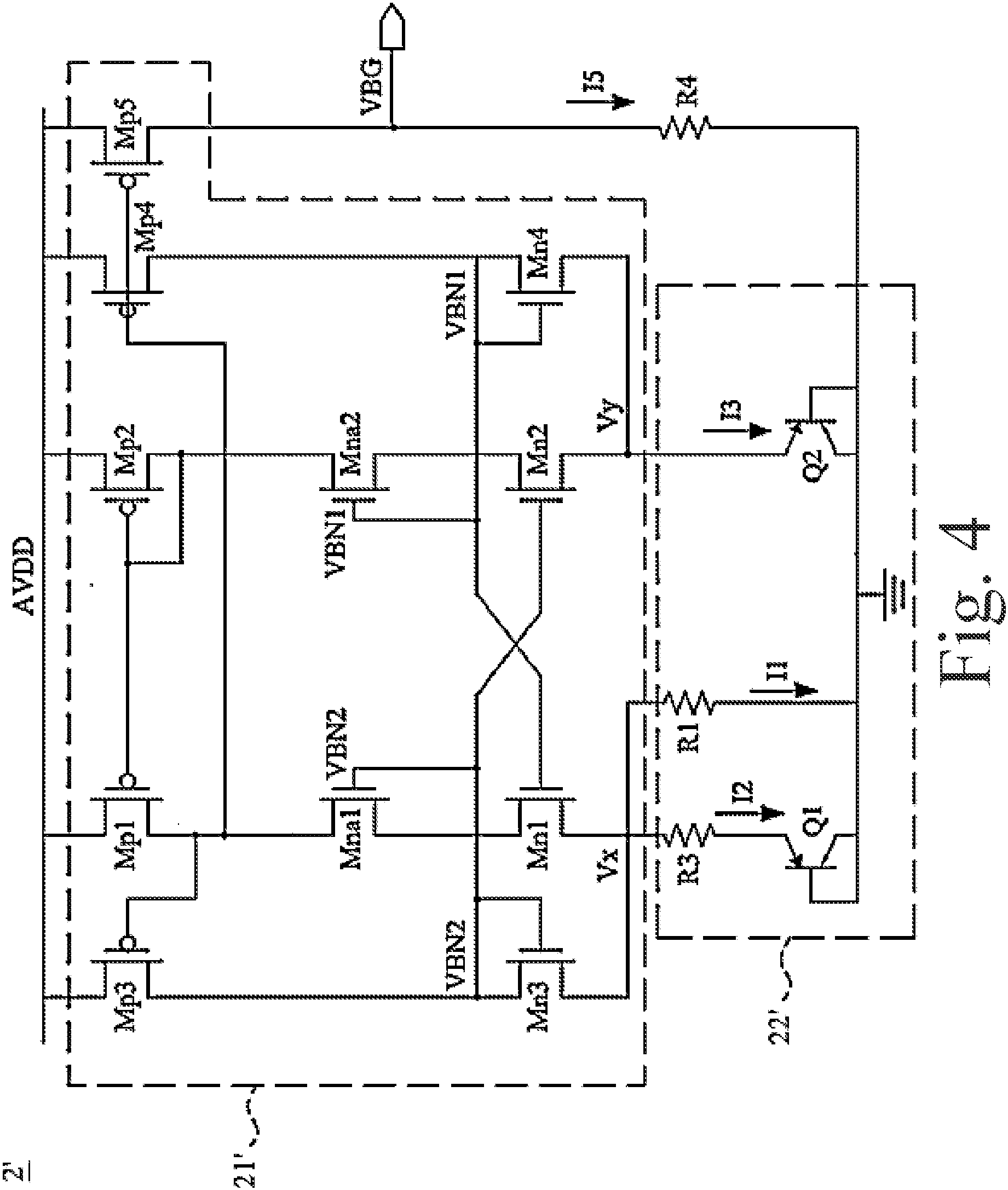 Patent US11774998 Figure 4 – Reference current/voltage generator and circuit system using the same