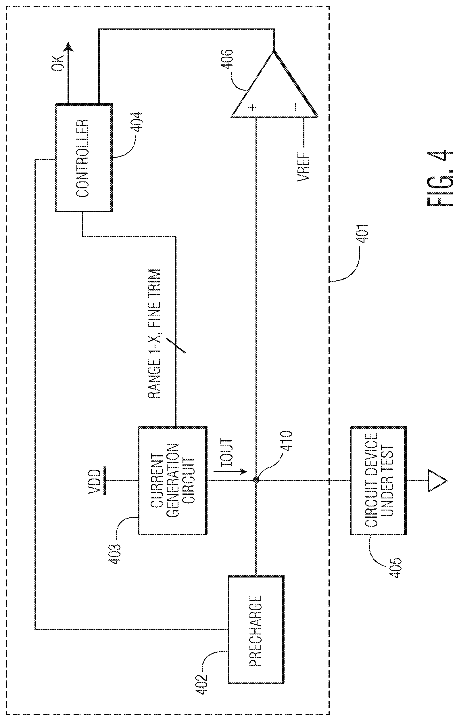 Patent US11775000 Figure 4 – Circuit with selectively implementable current mirror circuitry