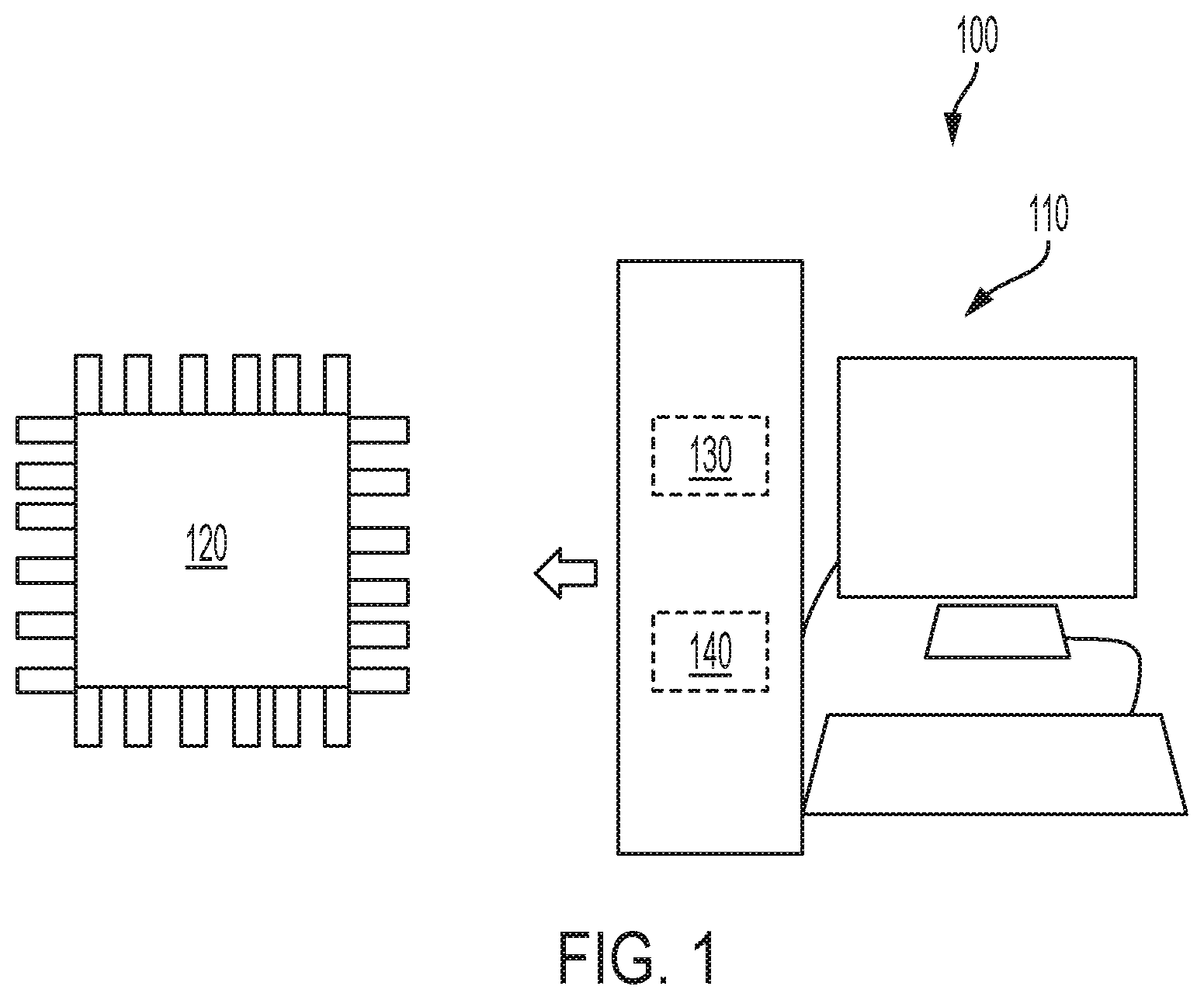 Patent US11775004 Figure 1 – Phase aligning and calibrating clocks from one phase lock loop (PLL) for a two-chip die module