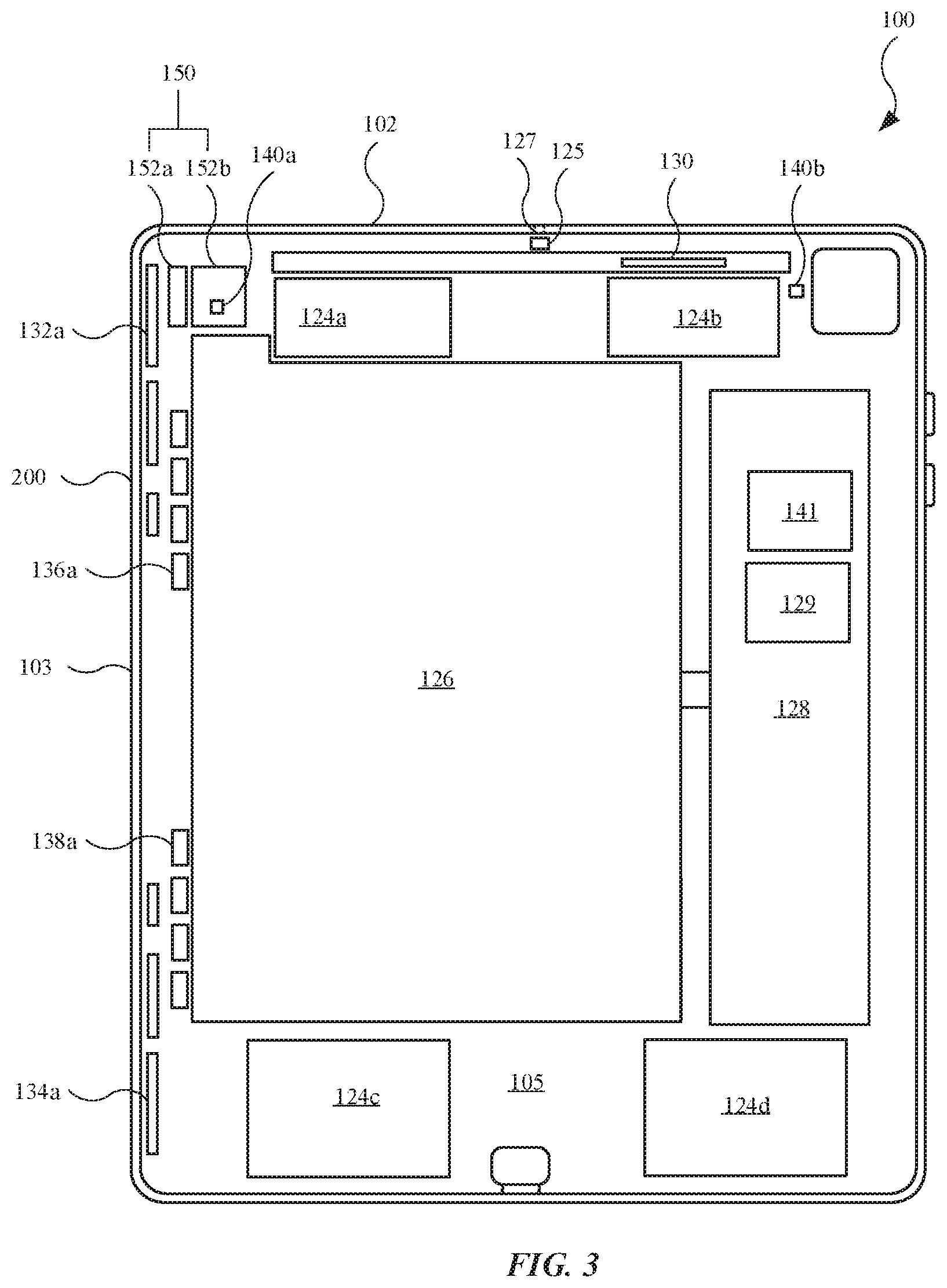 Patent US11775006 Figure 2 – Electronic device with magnetic field sensor design for detection of multiple accessories