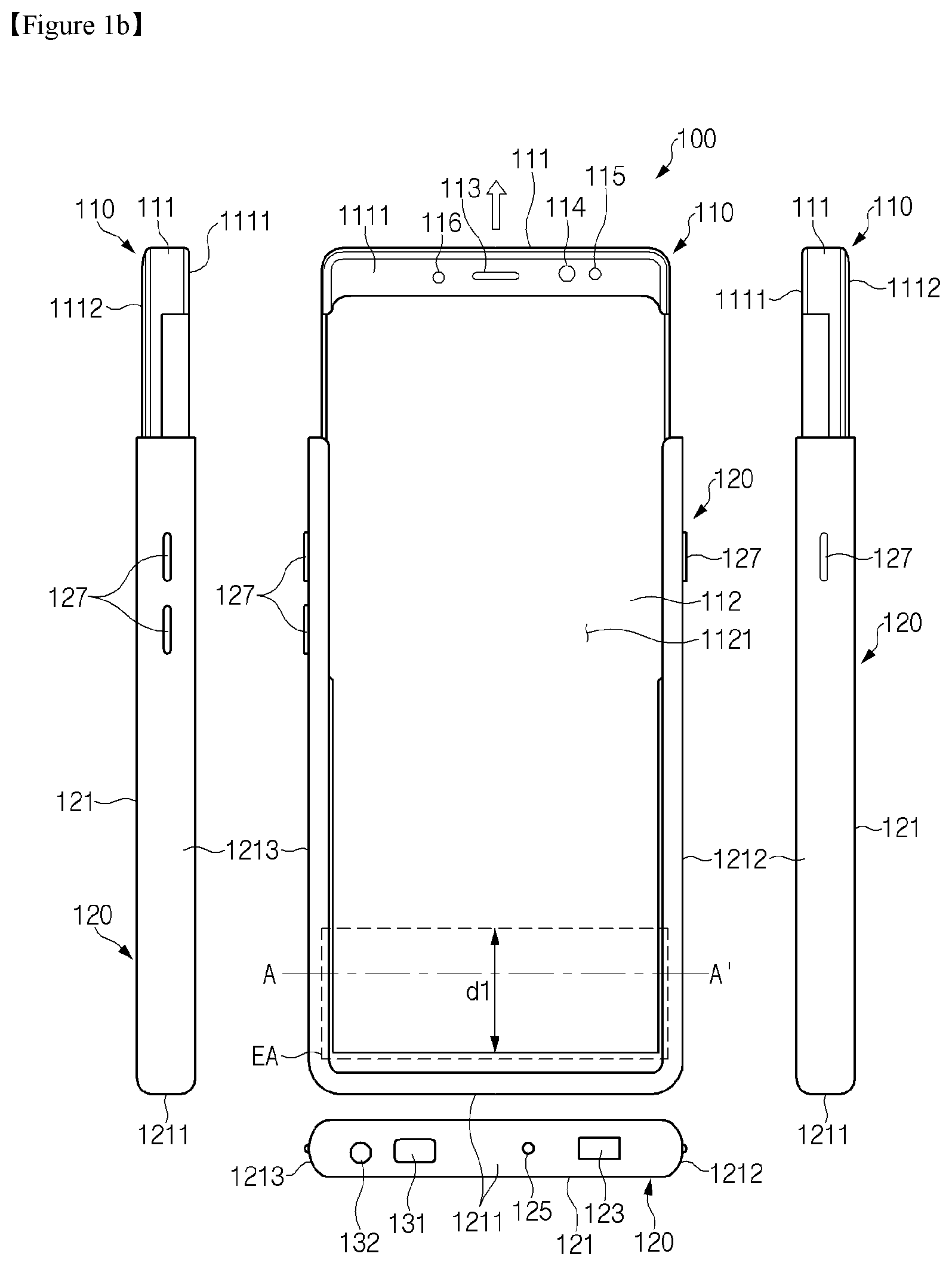 Patent US11775013 Figure 2 – Flexible display and electronic device having same